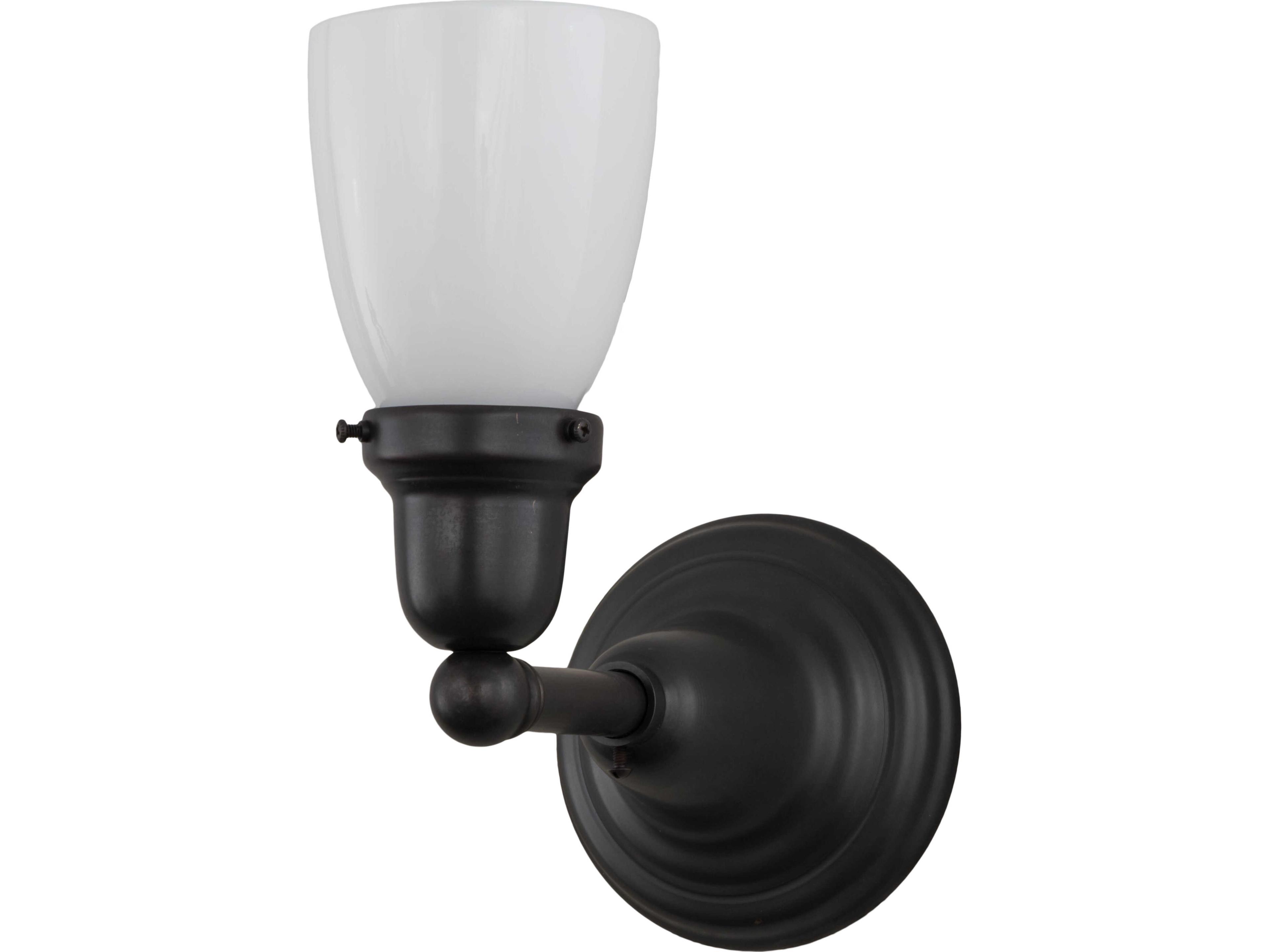 Revival Oyster Bay 1-Light Black Wall Sconce