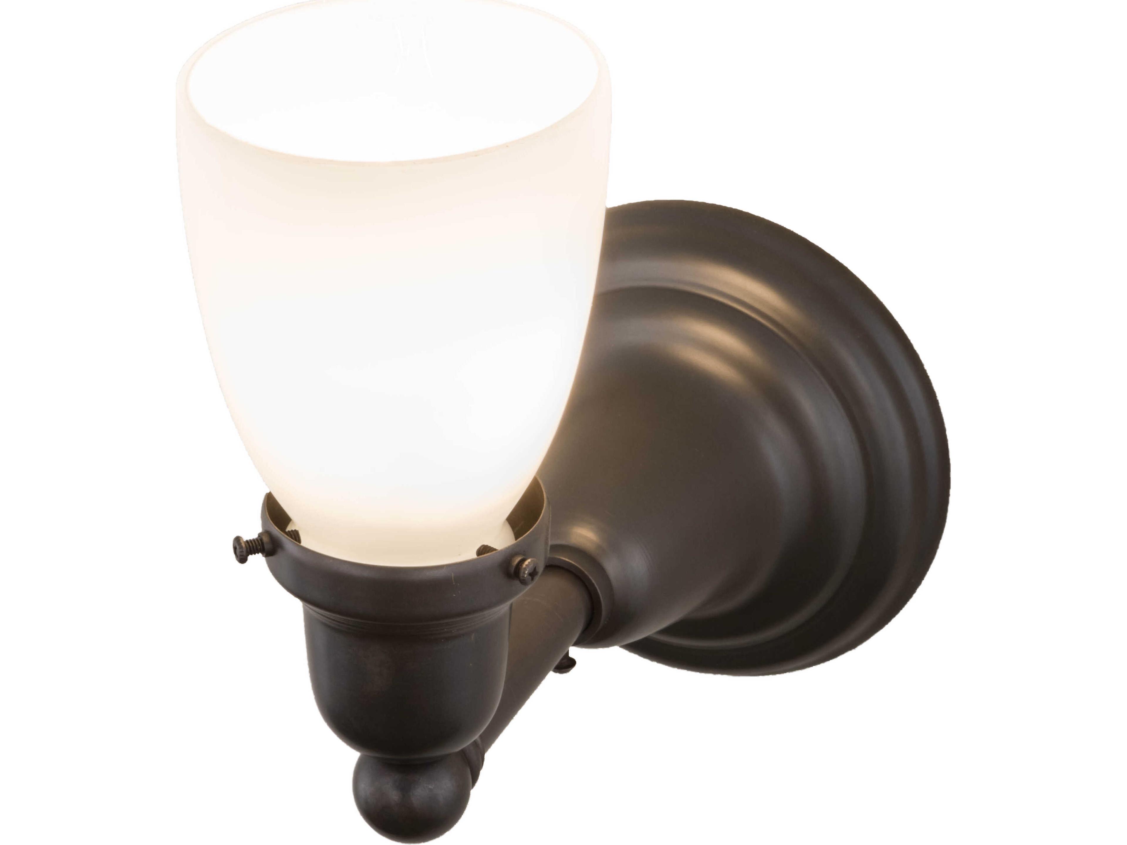 Meyda Revival Oyster Bay 1-Light Black Wall Sconce