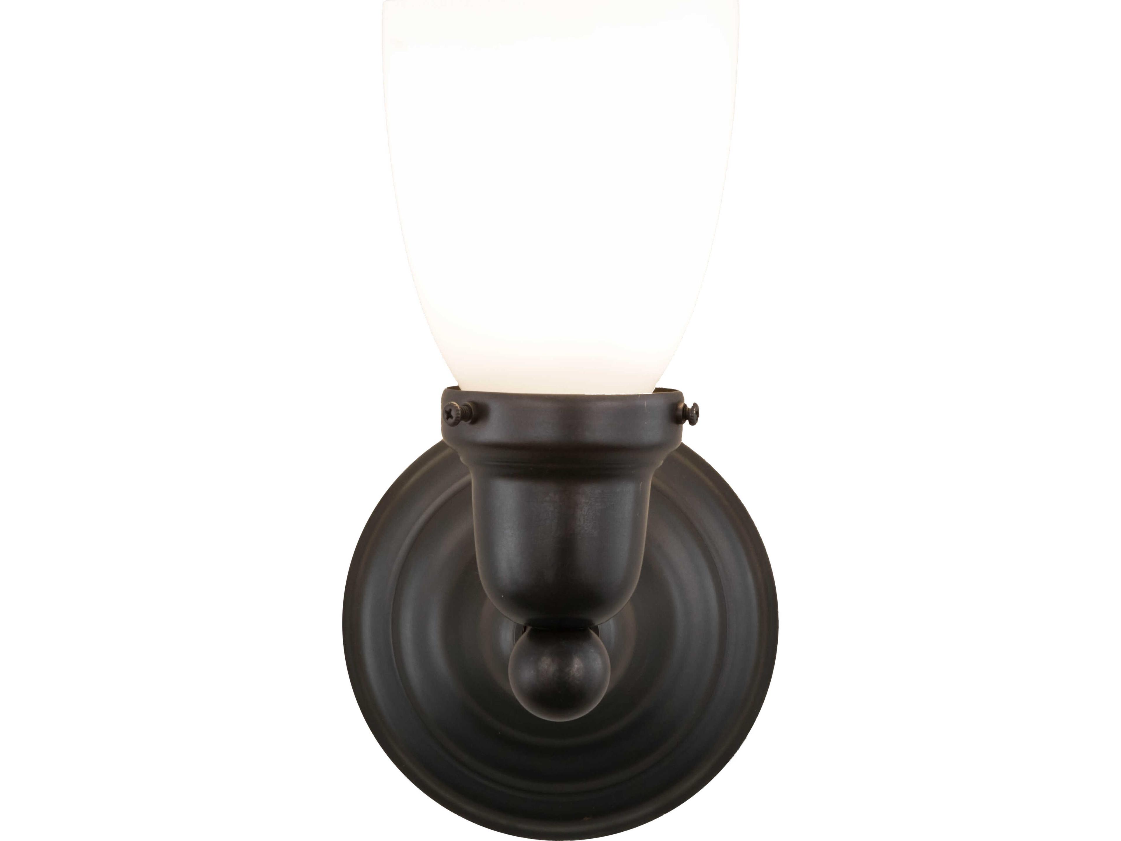 Meyda Revival Oyster Bay 1-Light Black Wall Sconce