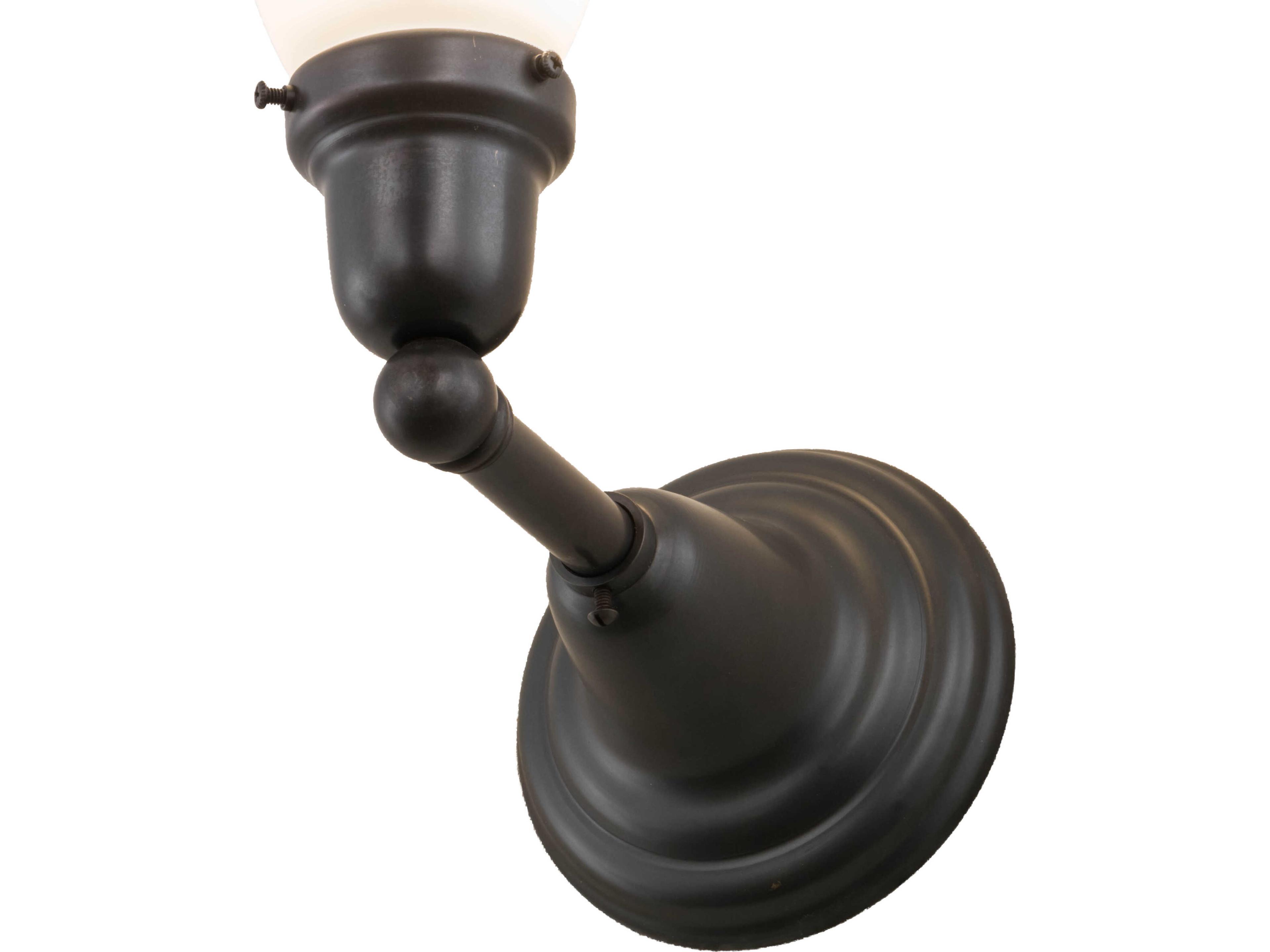 Meyda Revival Oyster Bay 1-Light Black Wall Sconce