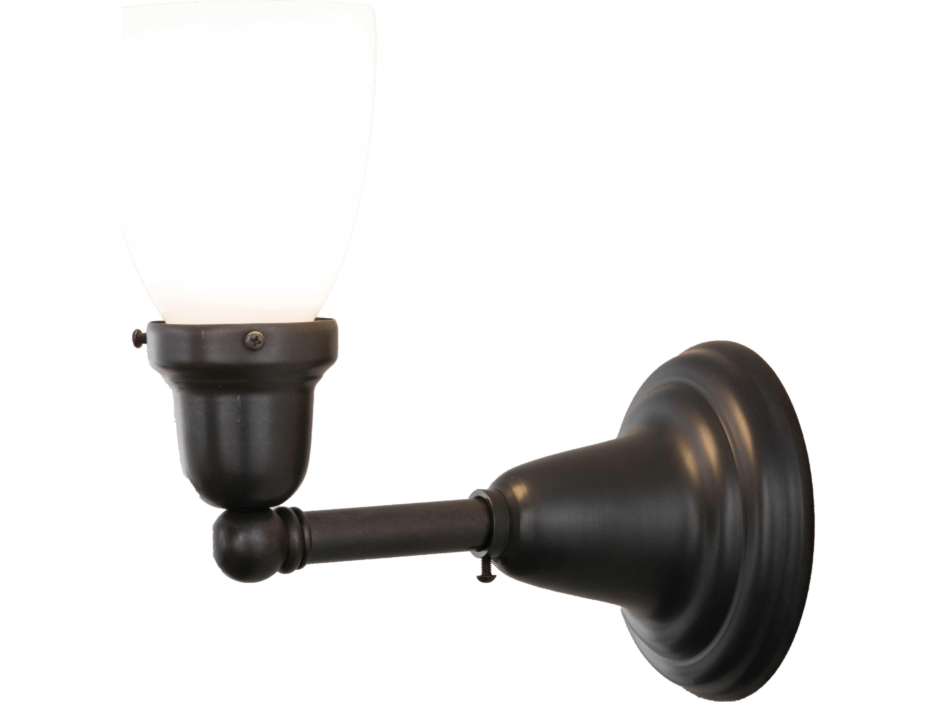 Meyda Revival Oyster Bay 1-Light Black Wall Sconce