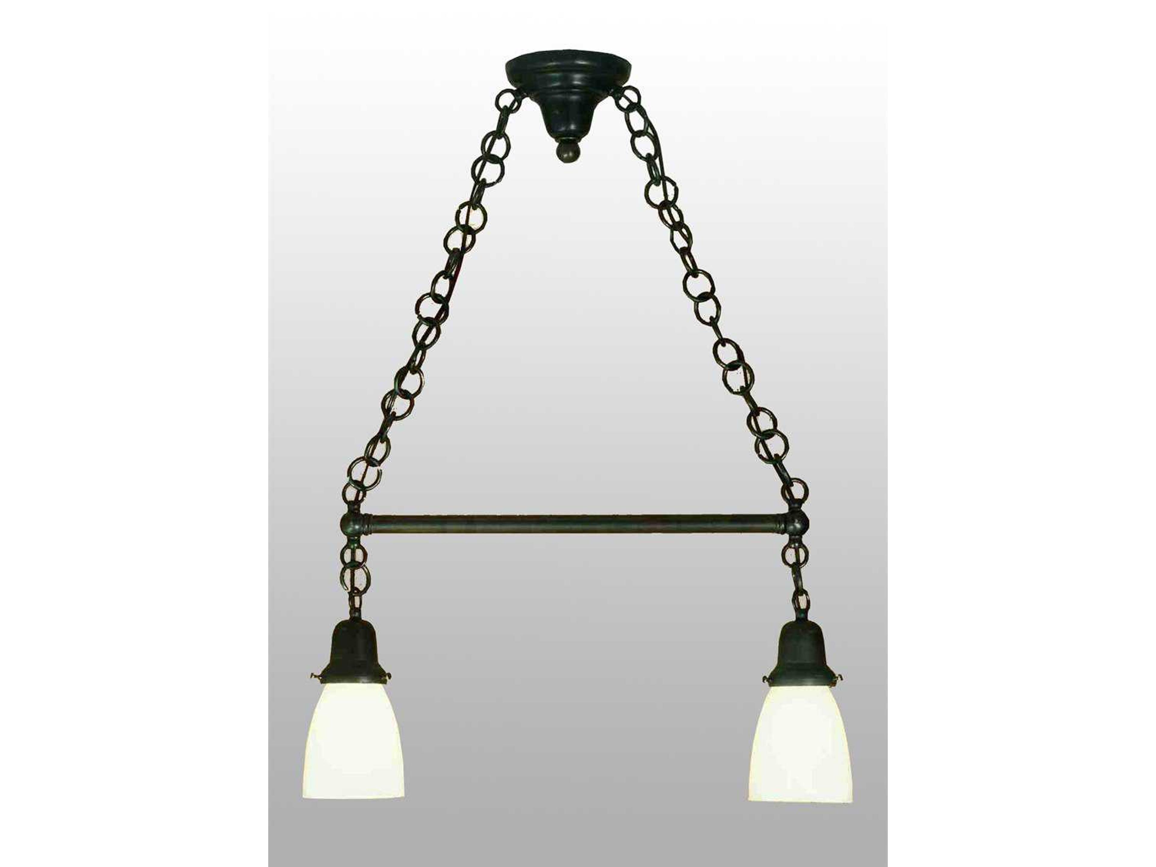 Revival Oyster Bay 2-Light Brown Traditional Linear Island Pendant