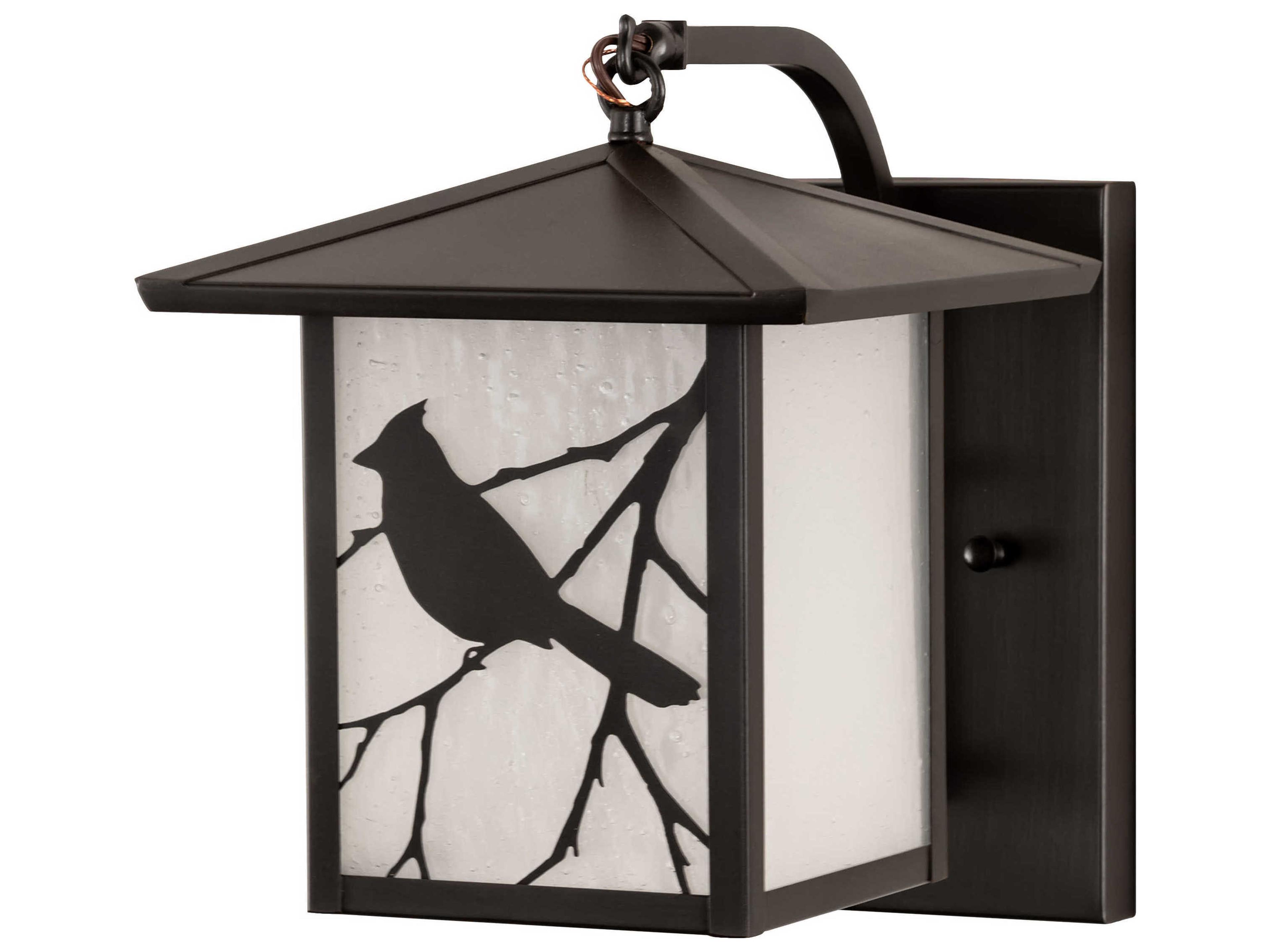 Meyda Seneca Song Bird 1 - Light Glass Outdoor Wall Light