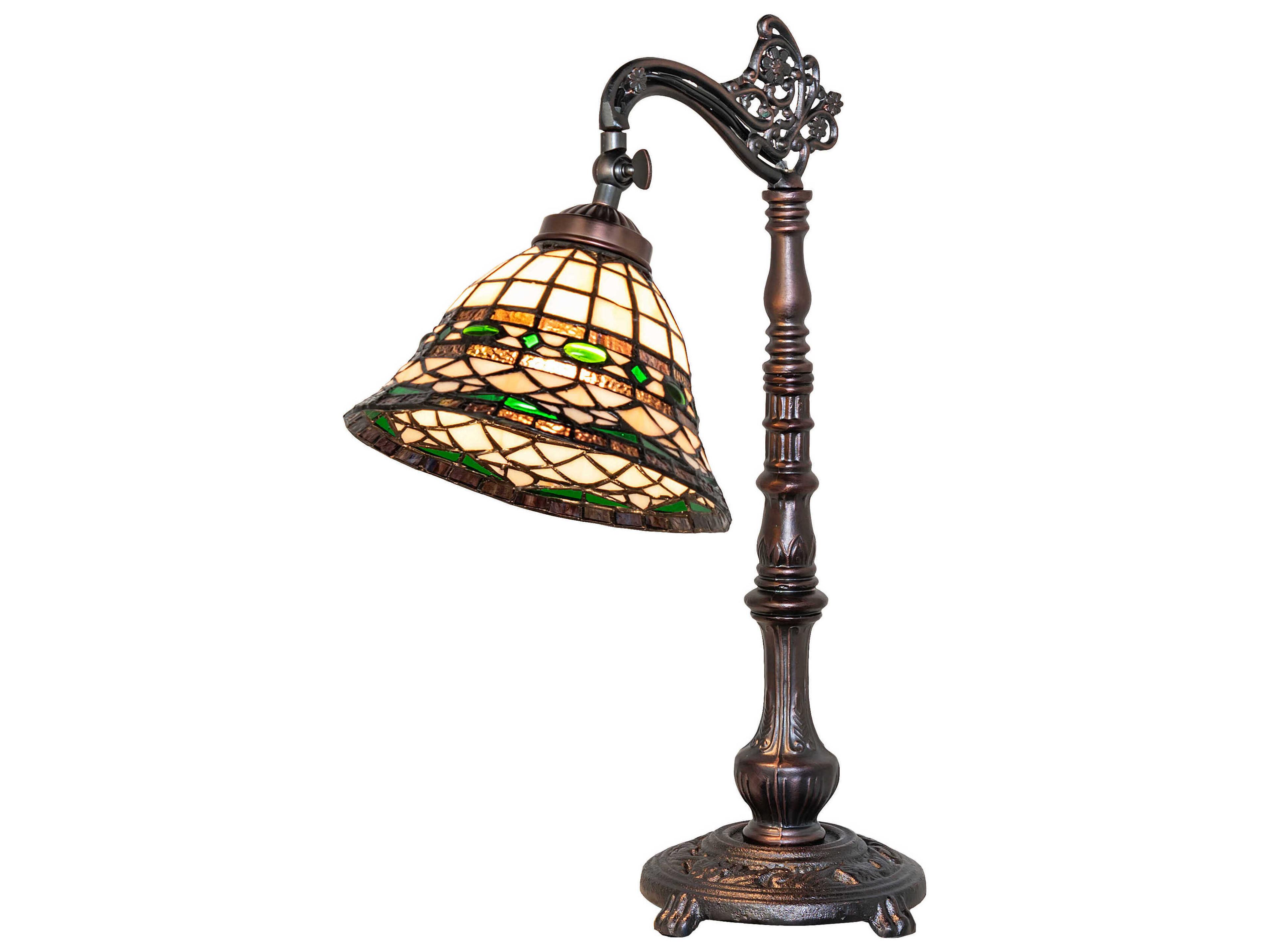 Tiffany Roman Antique Copper Desk Lamp