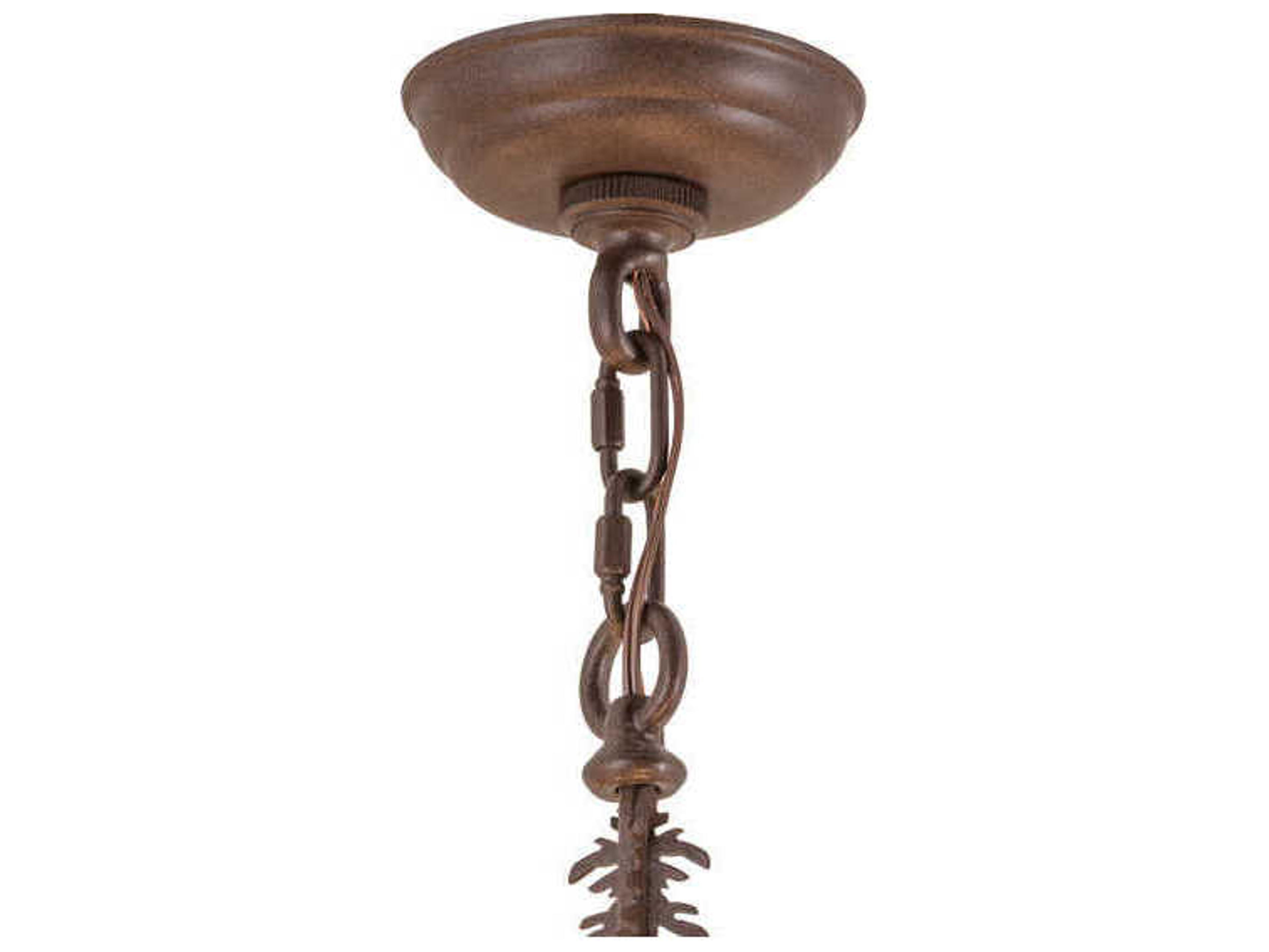 Meyda 8-Light Brown Candelabra Chandelier