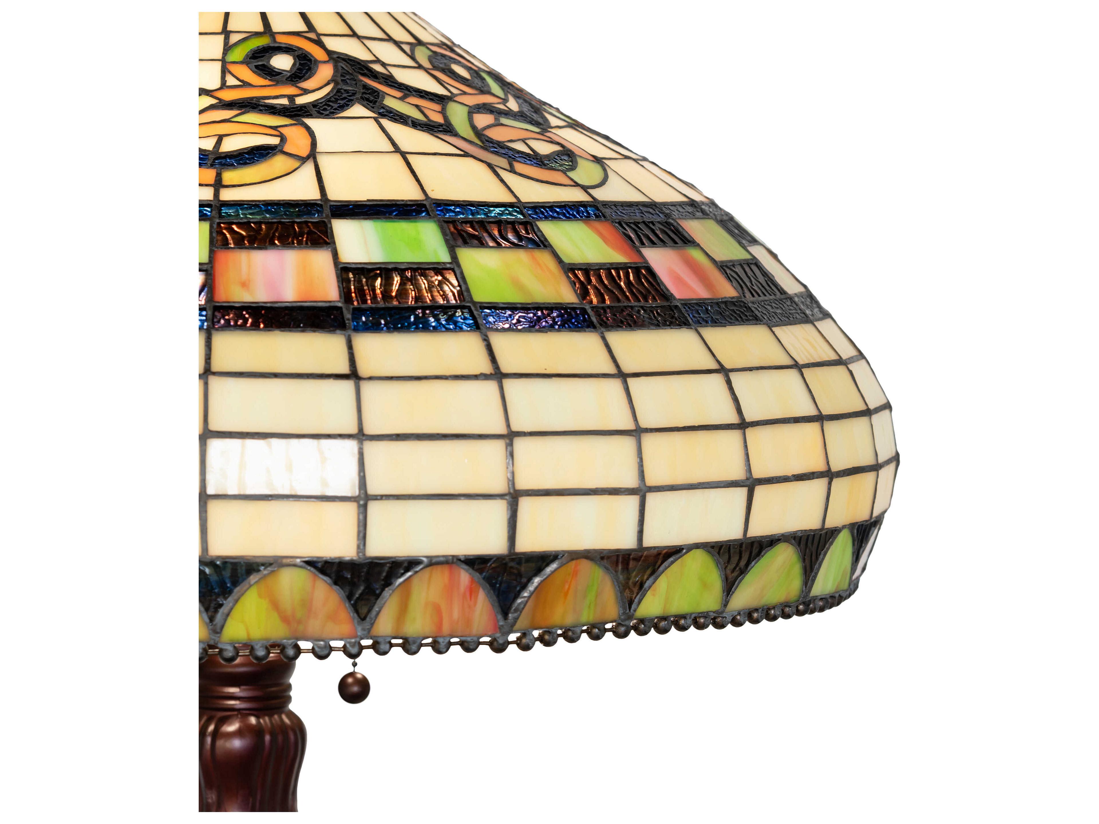 Meyda Tiffany Edwardian Mahogany Bronze Buffet Lamp