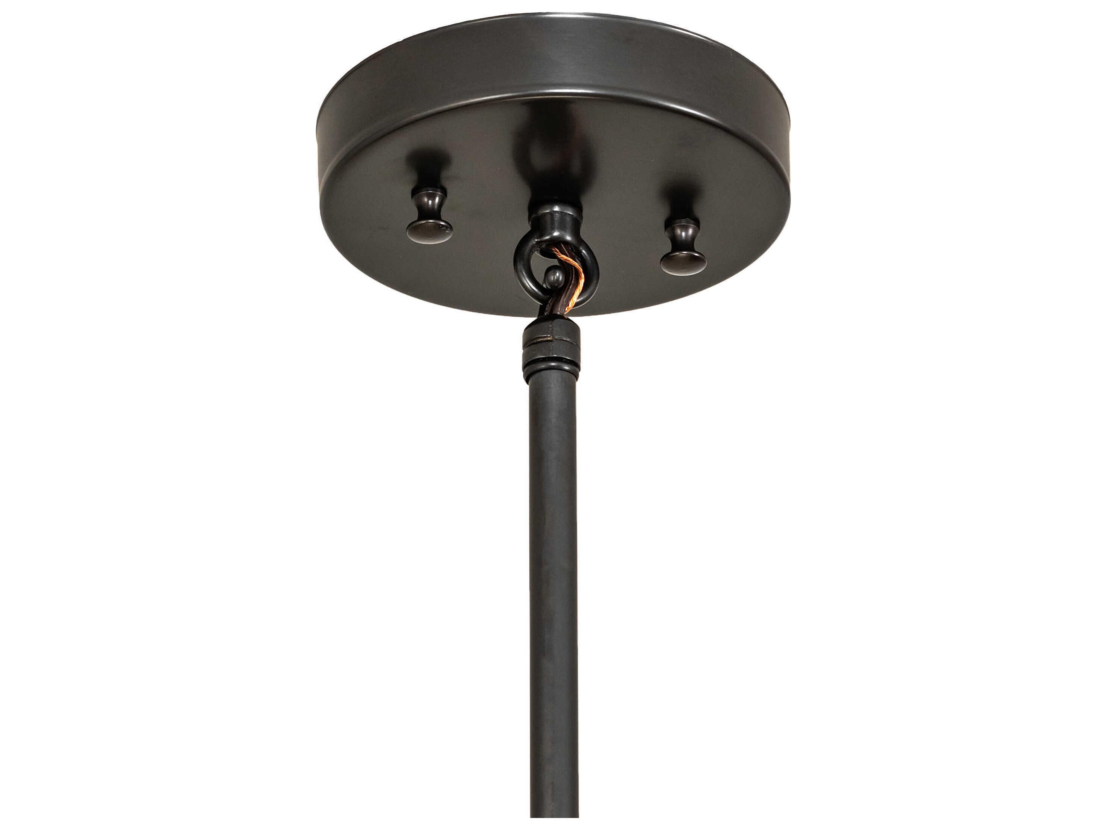 Meyda 1-Light Craftsman Brown Mini Pendant