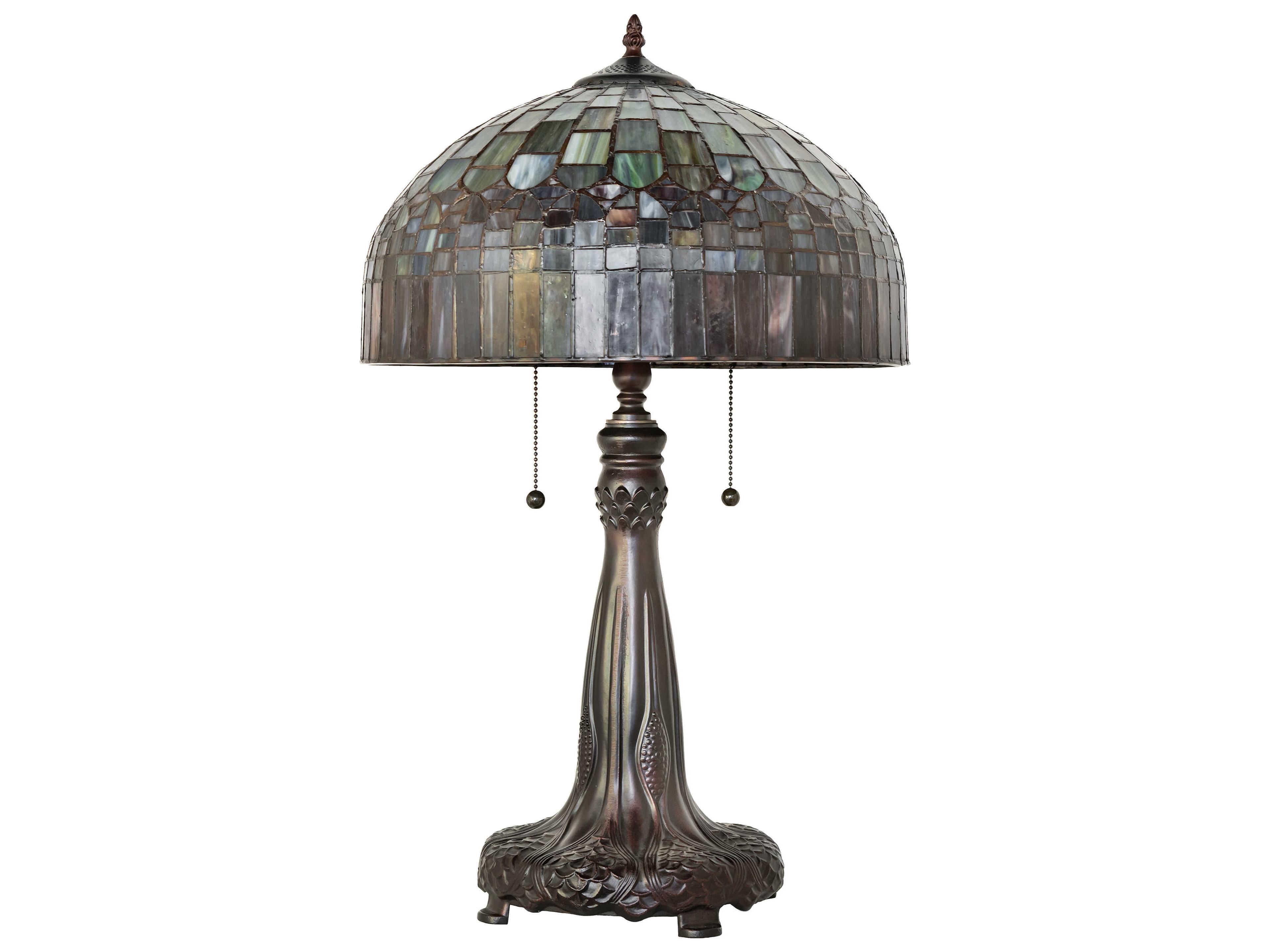 Meyda Tiffany Candice Mahogany Bronze Buffet Lamp