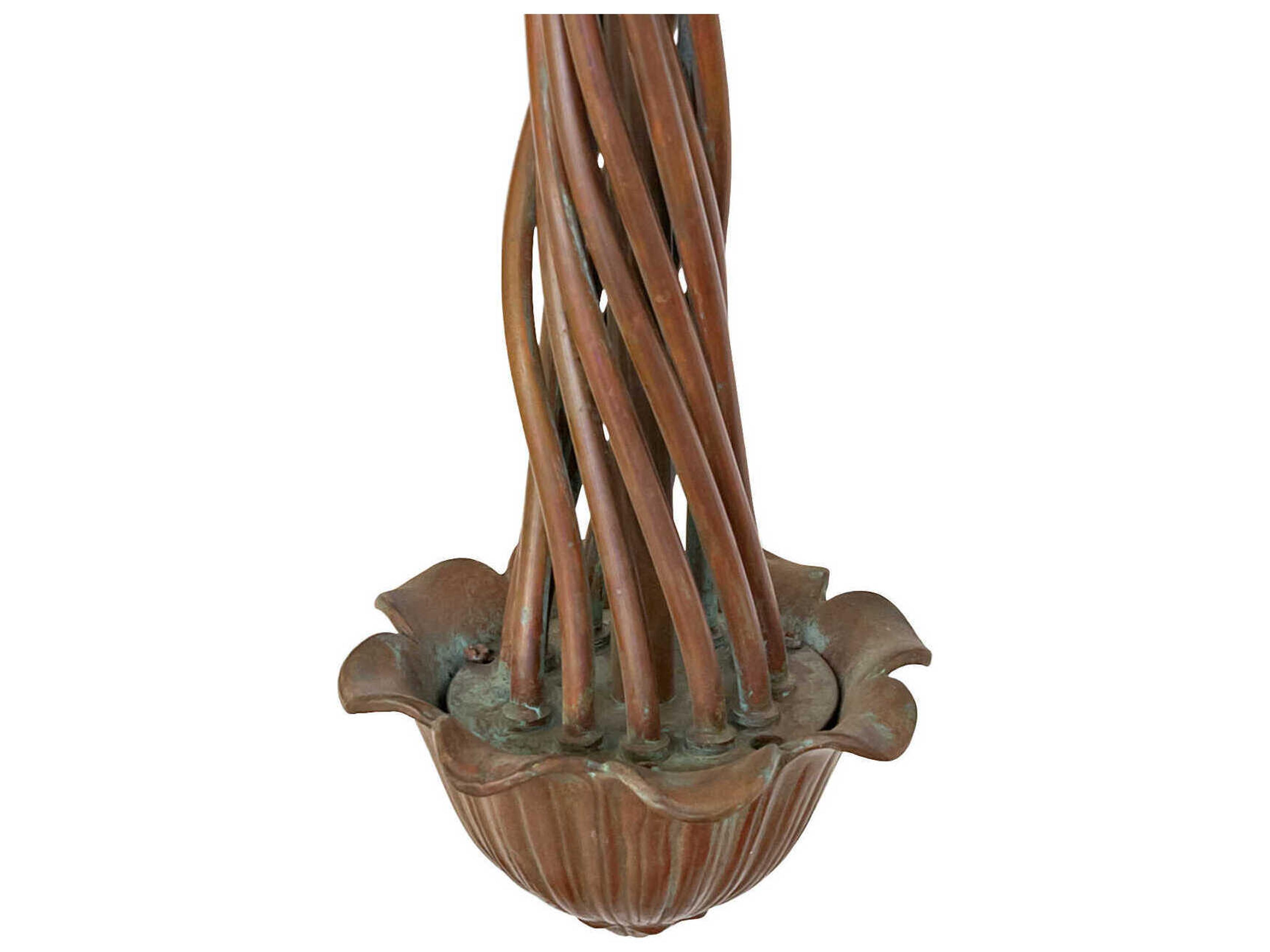 Meyda Lily 12-Light Natural Bronze Verdigris Traditional Chandelier