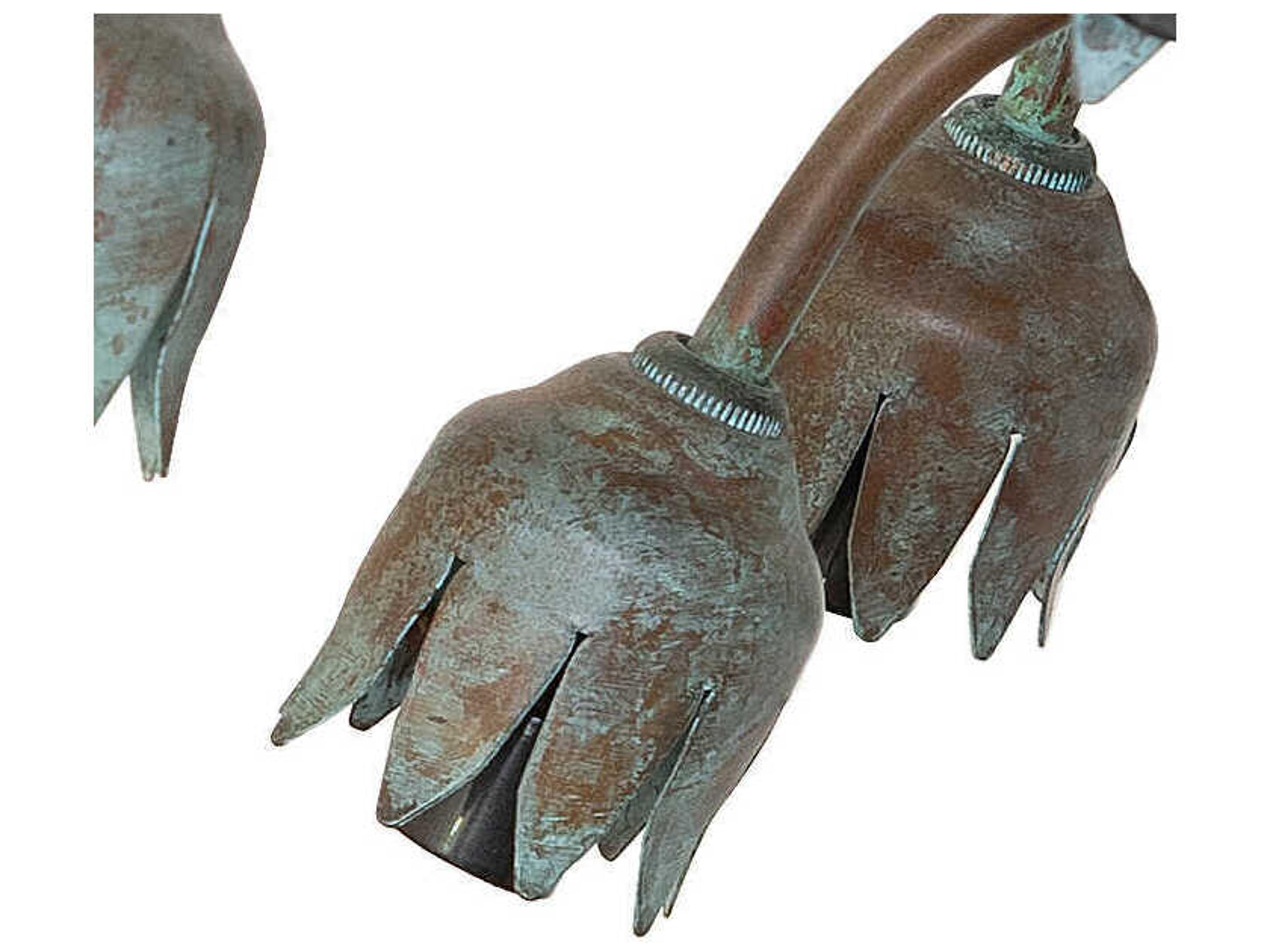 Meyda Lily 12-Light Natural Bronze Verdigris Traditional Chandelier