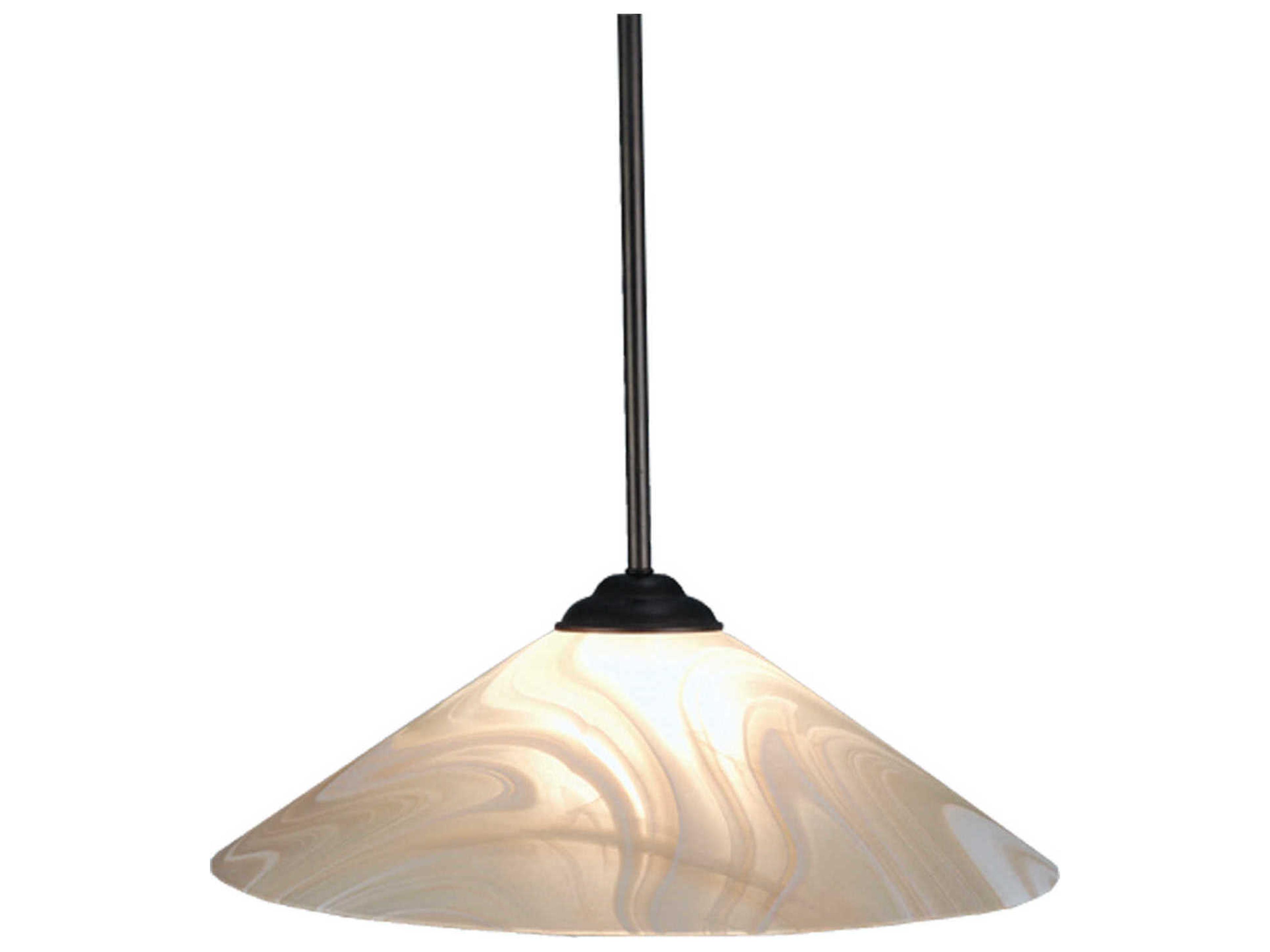 Blush Swirl 1-Light Brown Pendant
