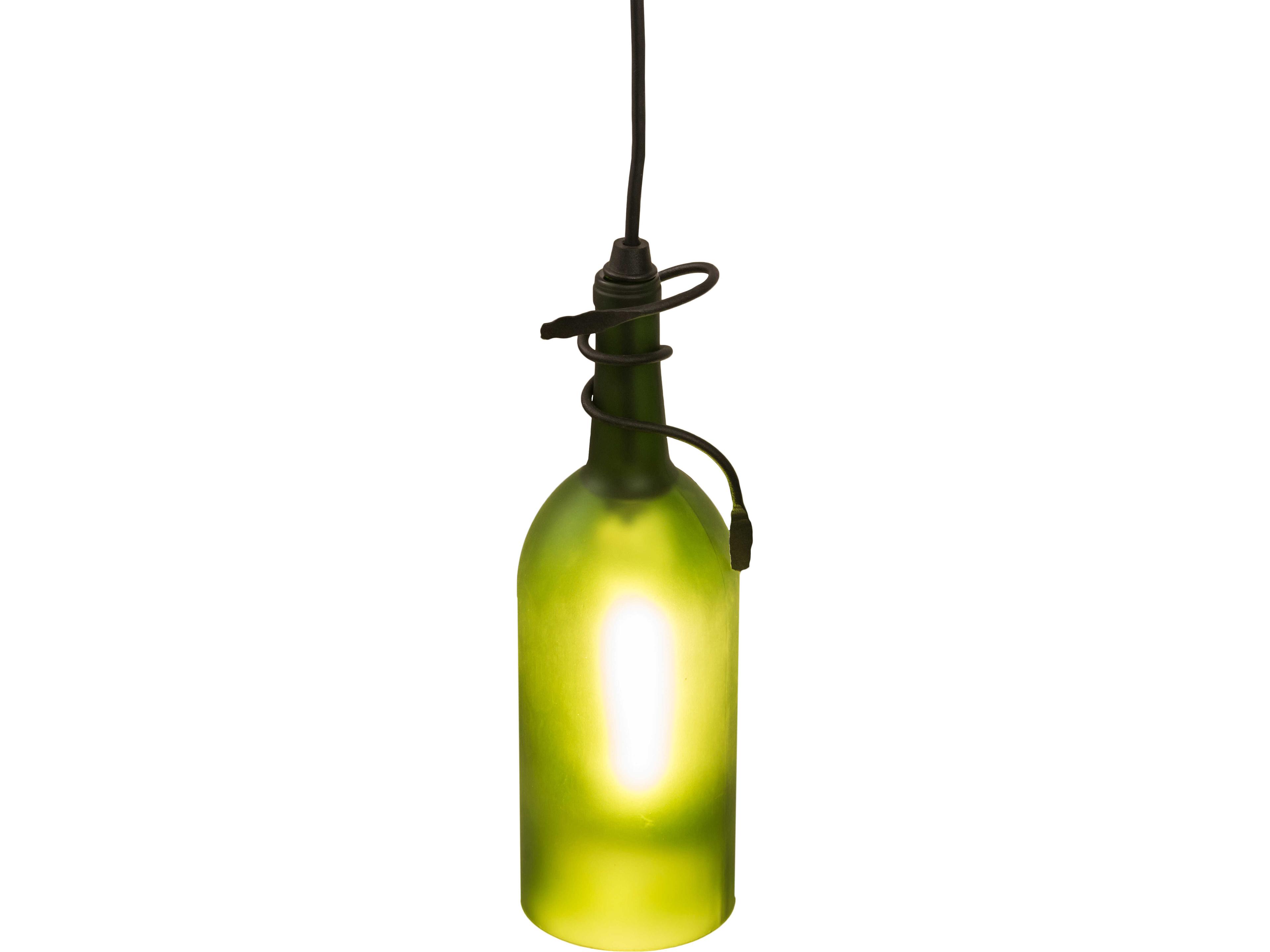 Meyda Tuscan Vineyard 1-Light Green Mini Pendant