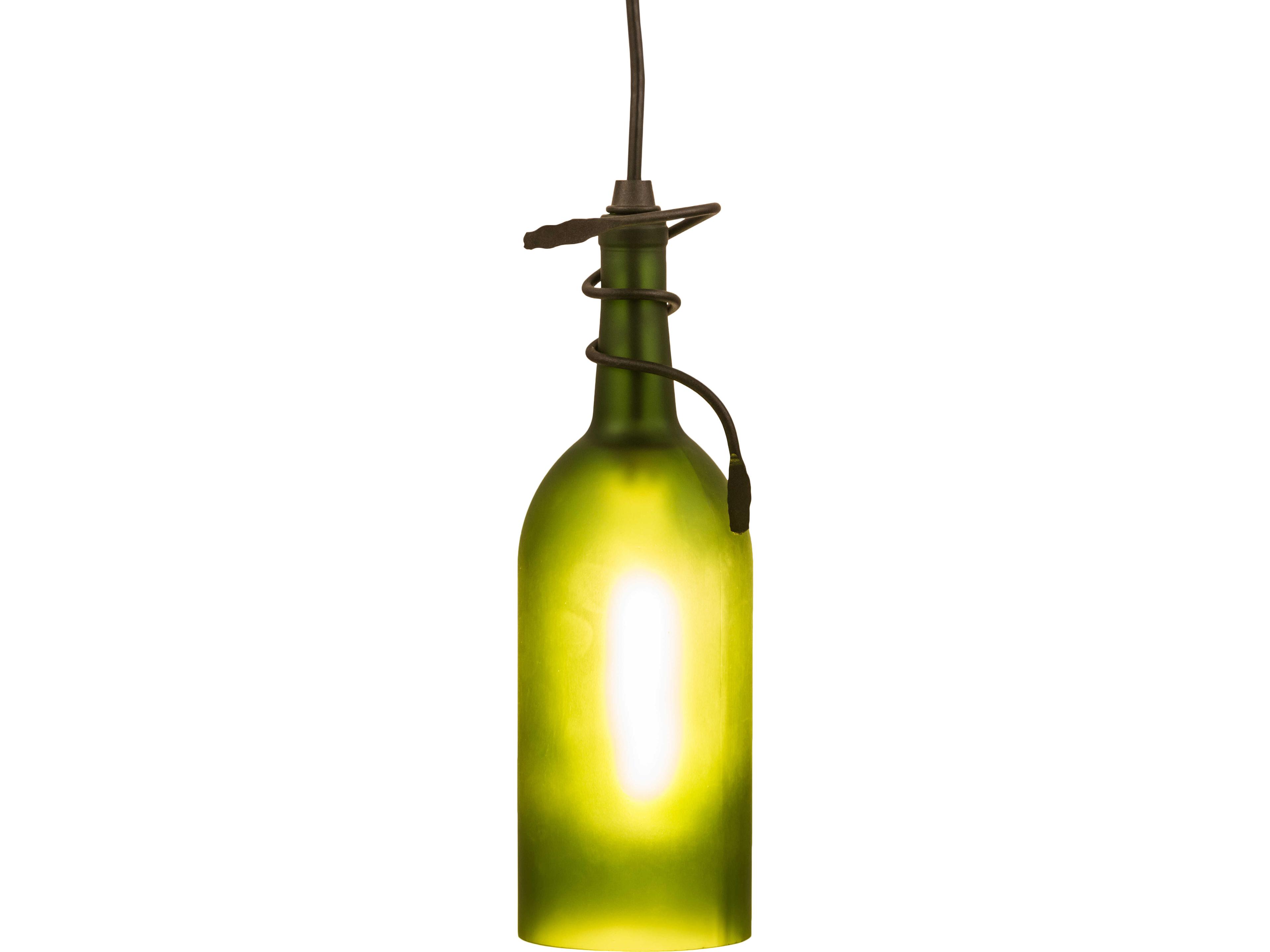 Meyda Tuscan Vineyard 1-Light Green Mini Pendant