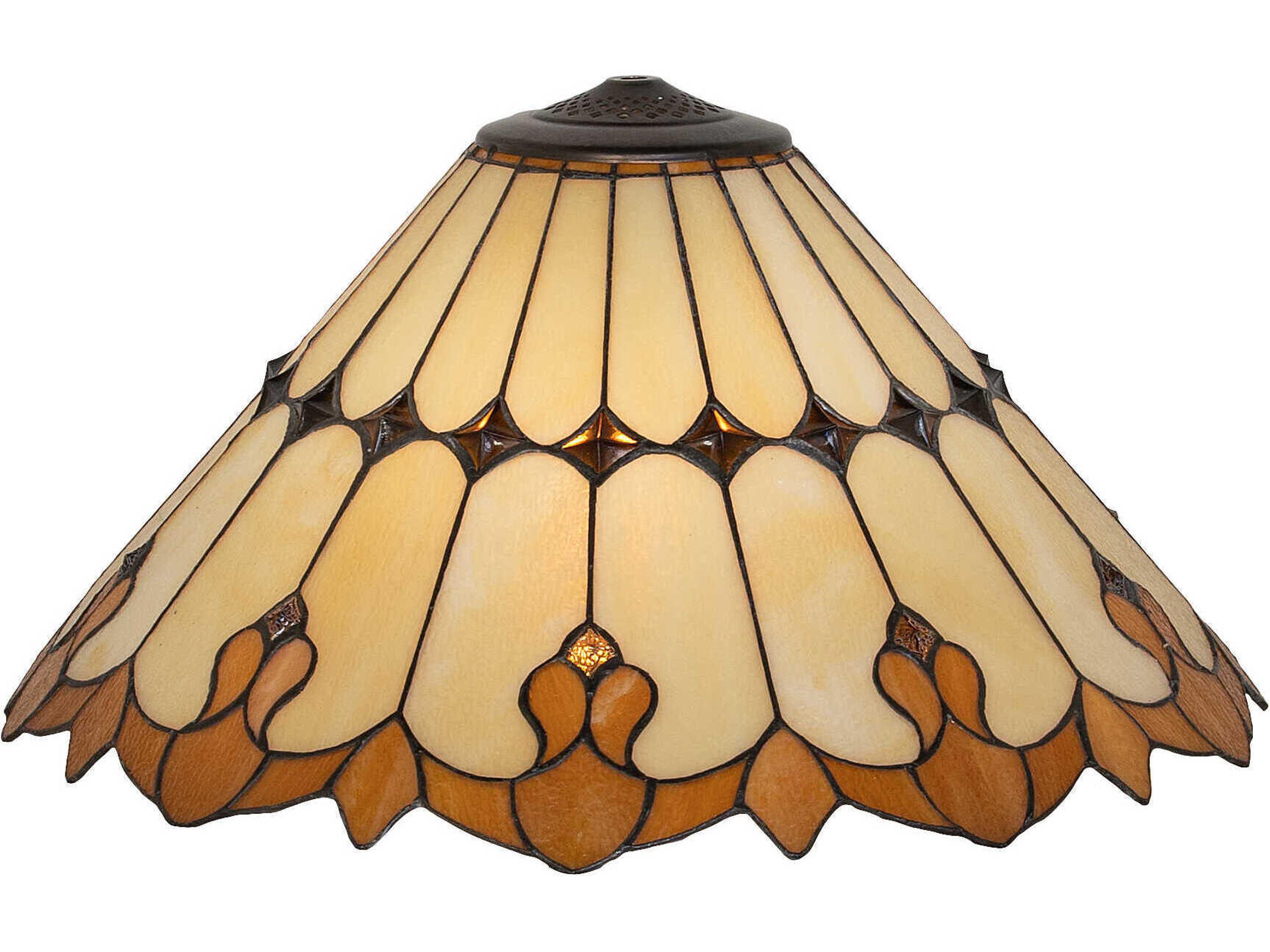 Nouveau Stained Glass 20" Shade