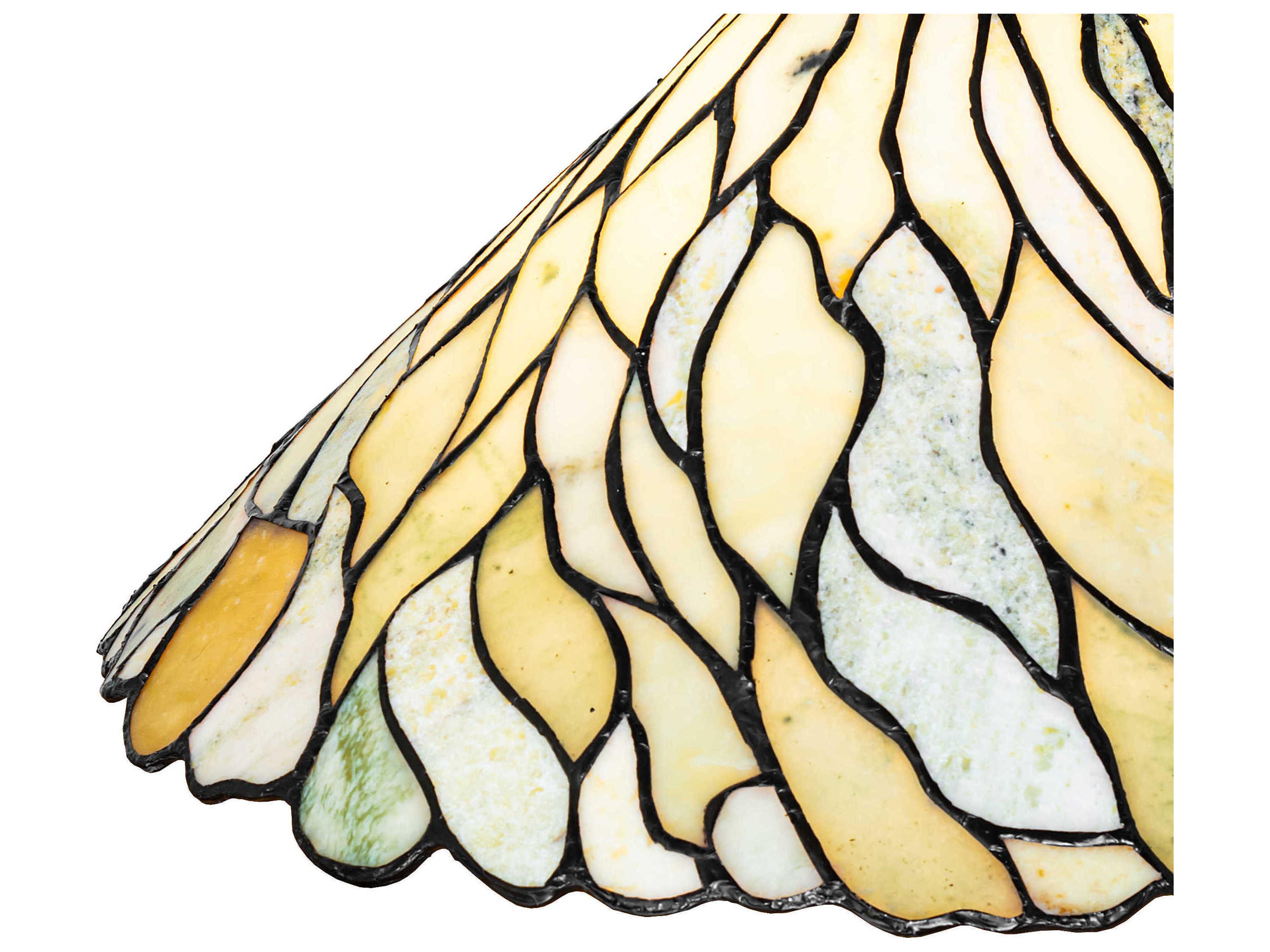 Meyda Willow Green Beige Jadestone Shade