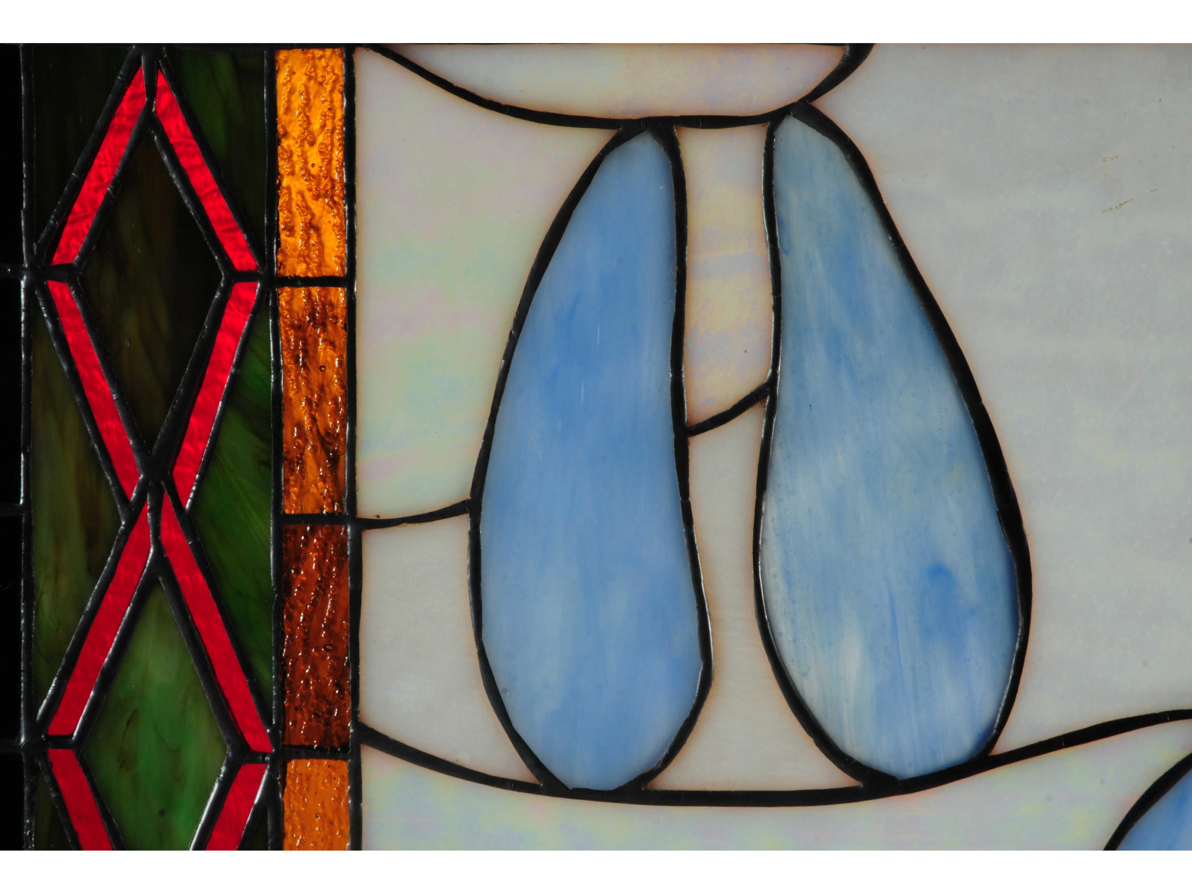 Meyda Deer & Cougar Tracks Stained Glass Window