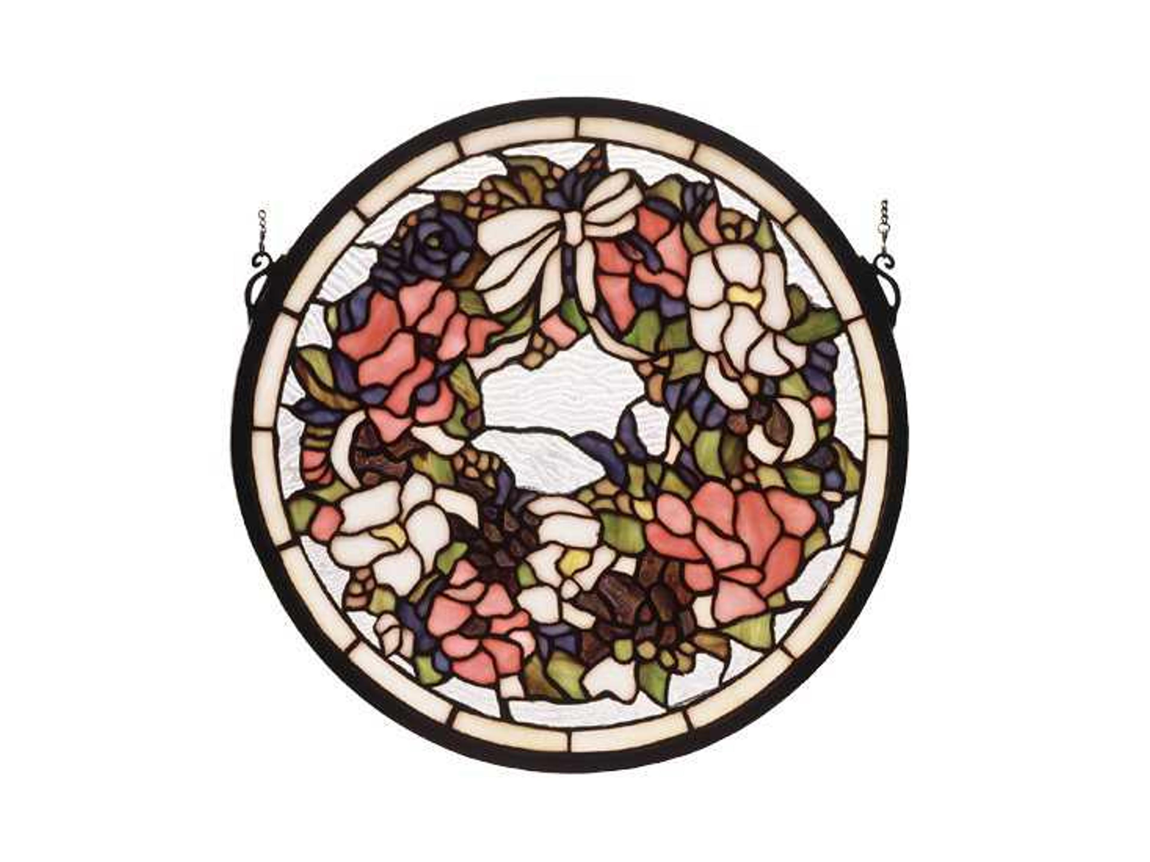 Wreath Stained Glass Window
