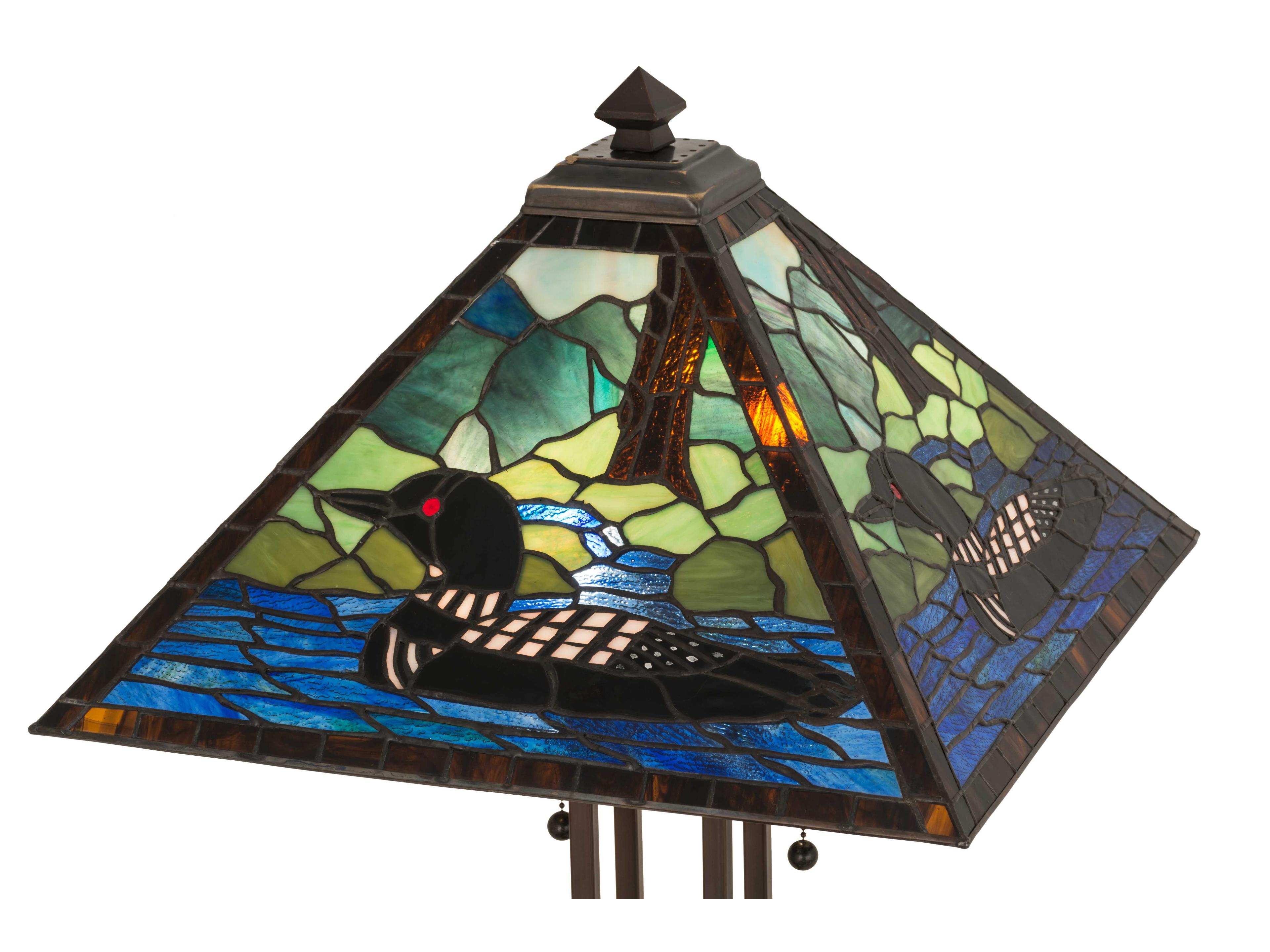 Meyda Lighting Loon Purple blue Table Lamp