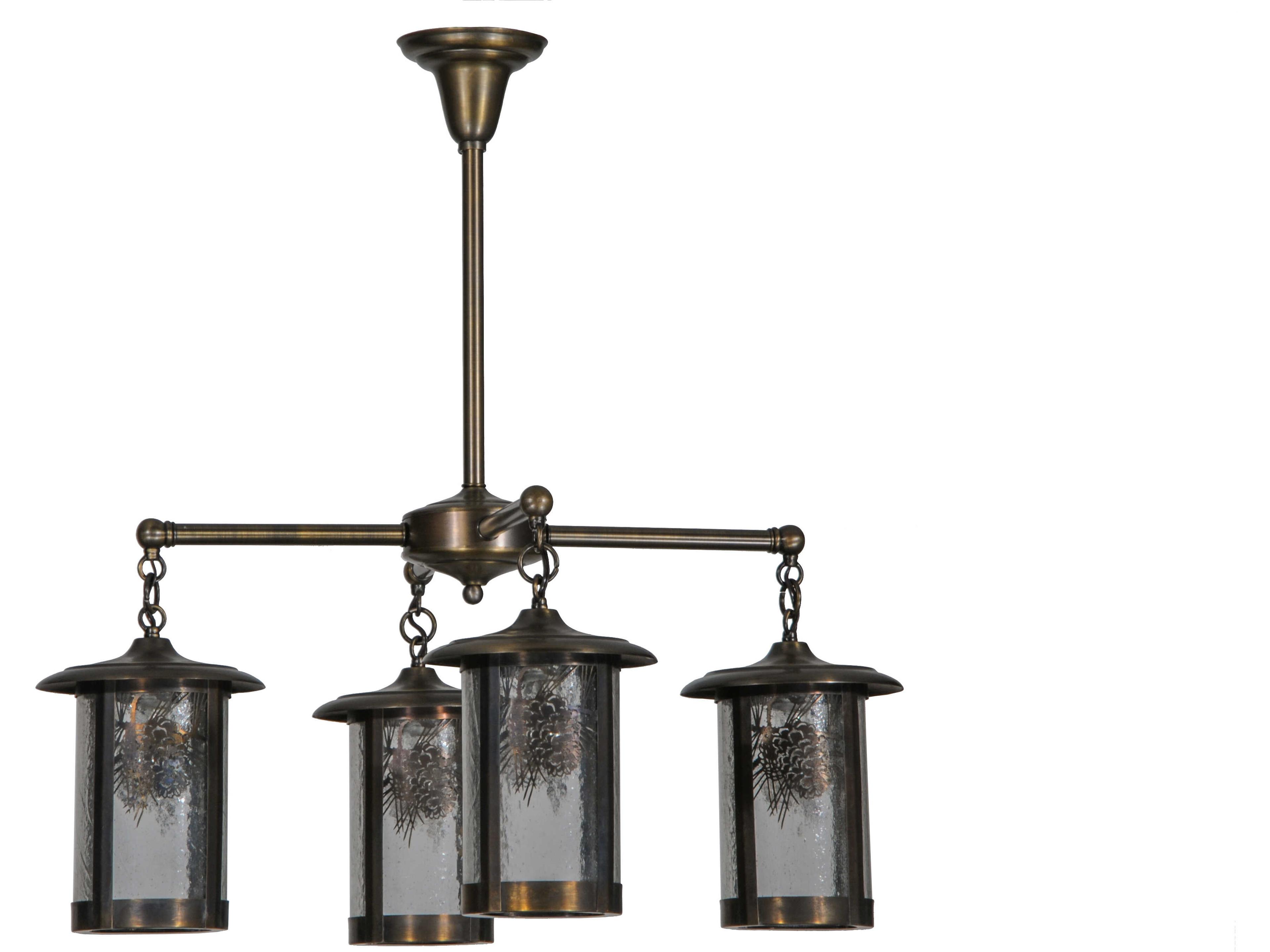 Meyda Fulton 4-Light Brass Traditional Chandelier