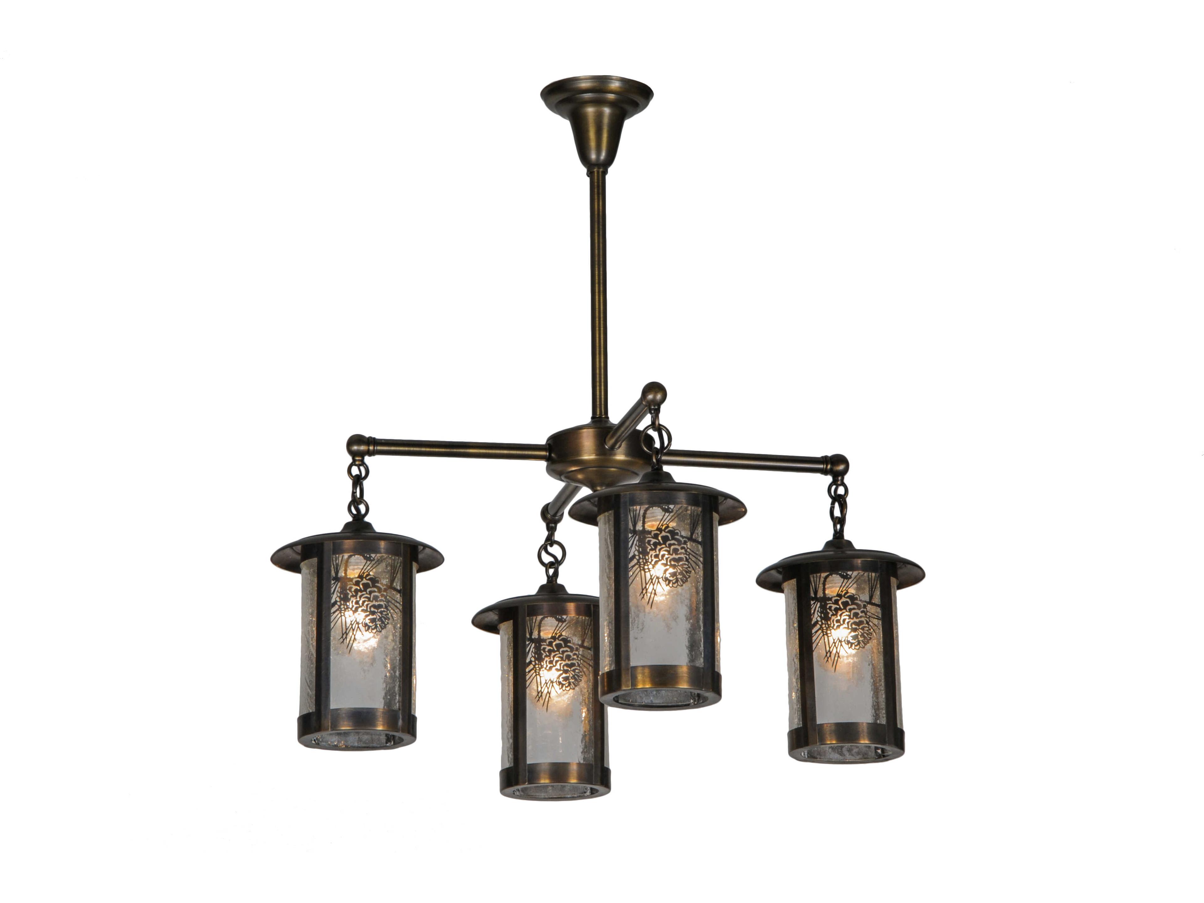 Meyda Fulton 4-Light Brass Traditional Chandelier