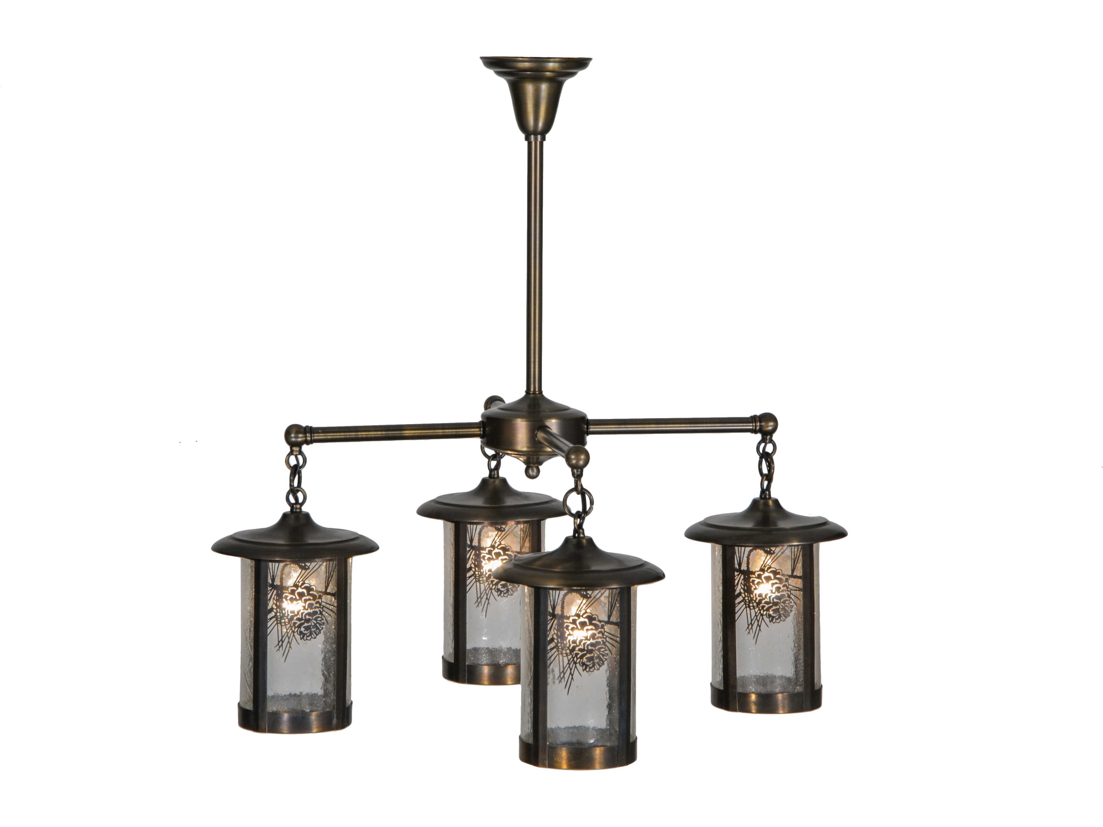 Meyda Fulton 4-Light Brass Traditional Chandelier
