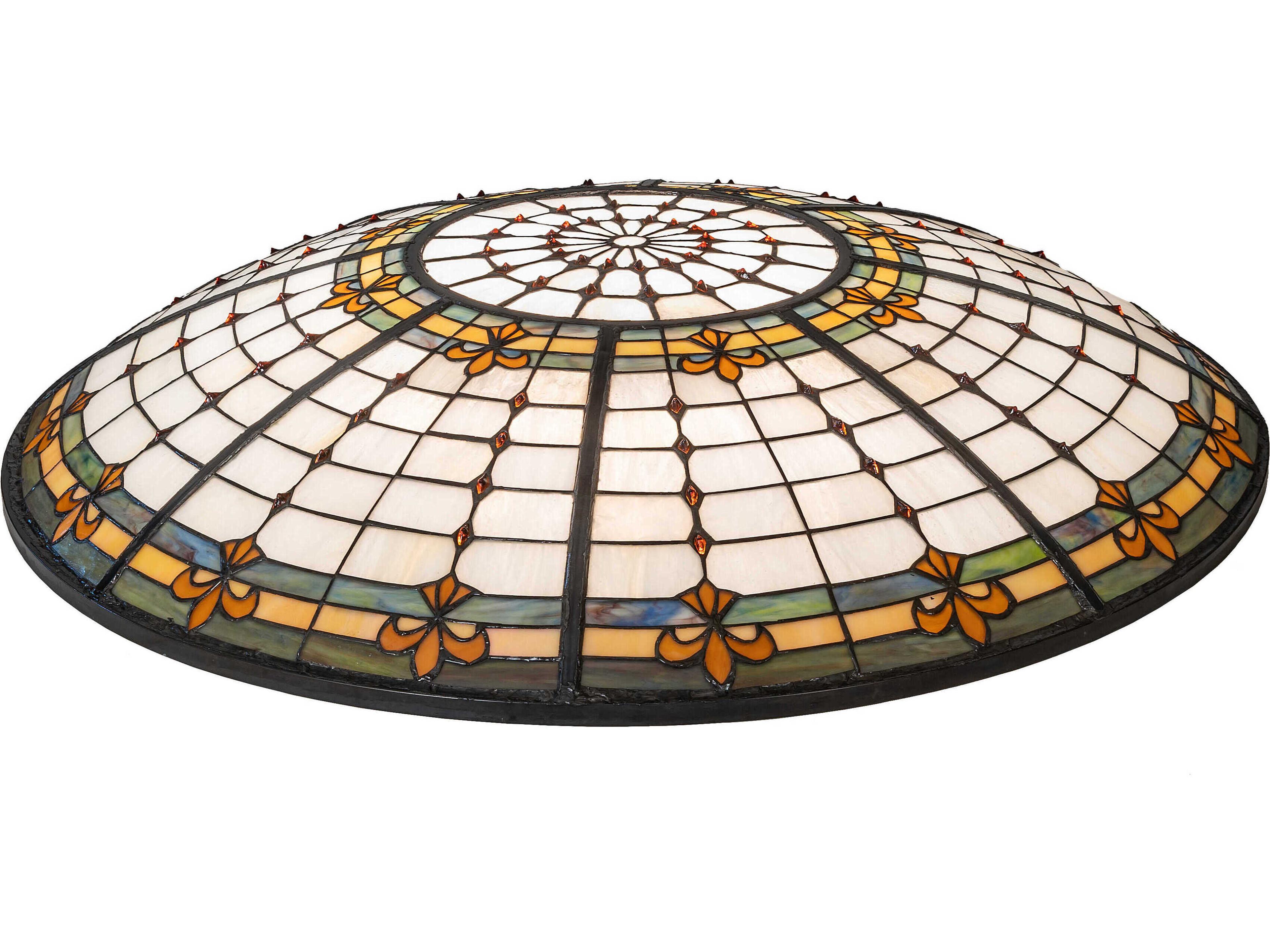 Fleur-de-Lite 36" Glass Shade