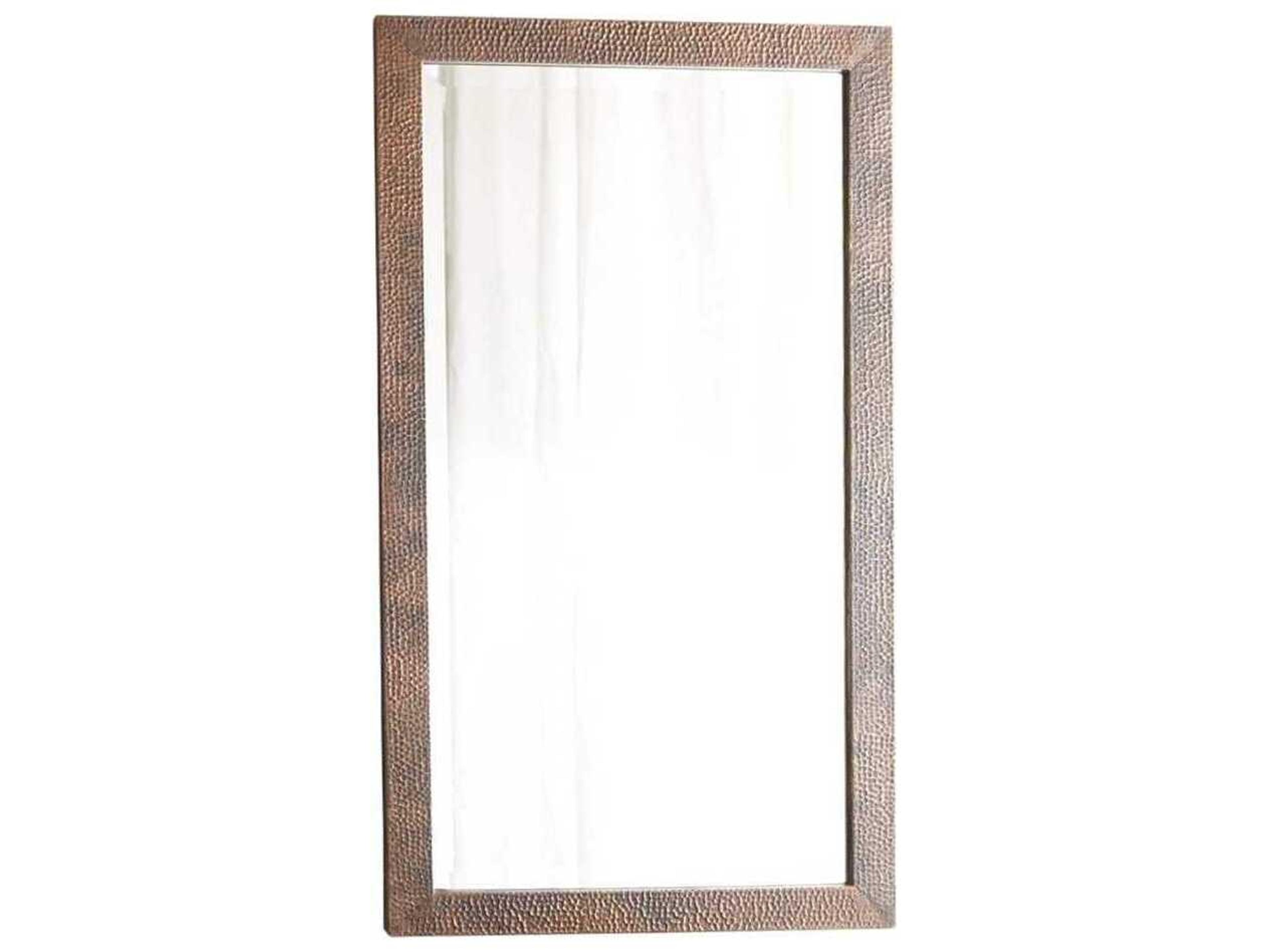 Milano Antique Copper Rectangular Wall Mirror