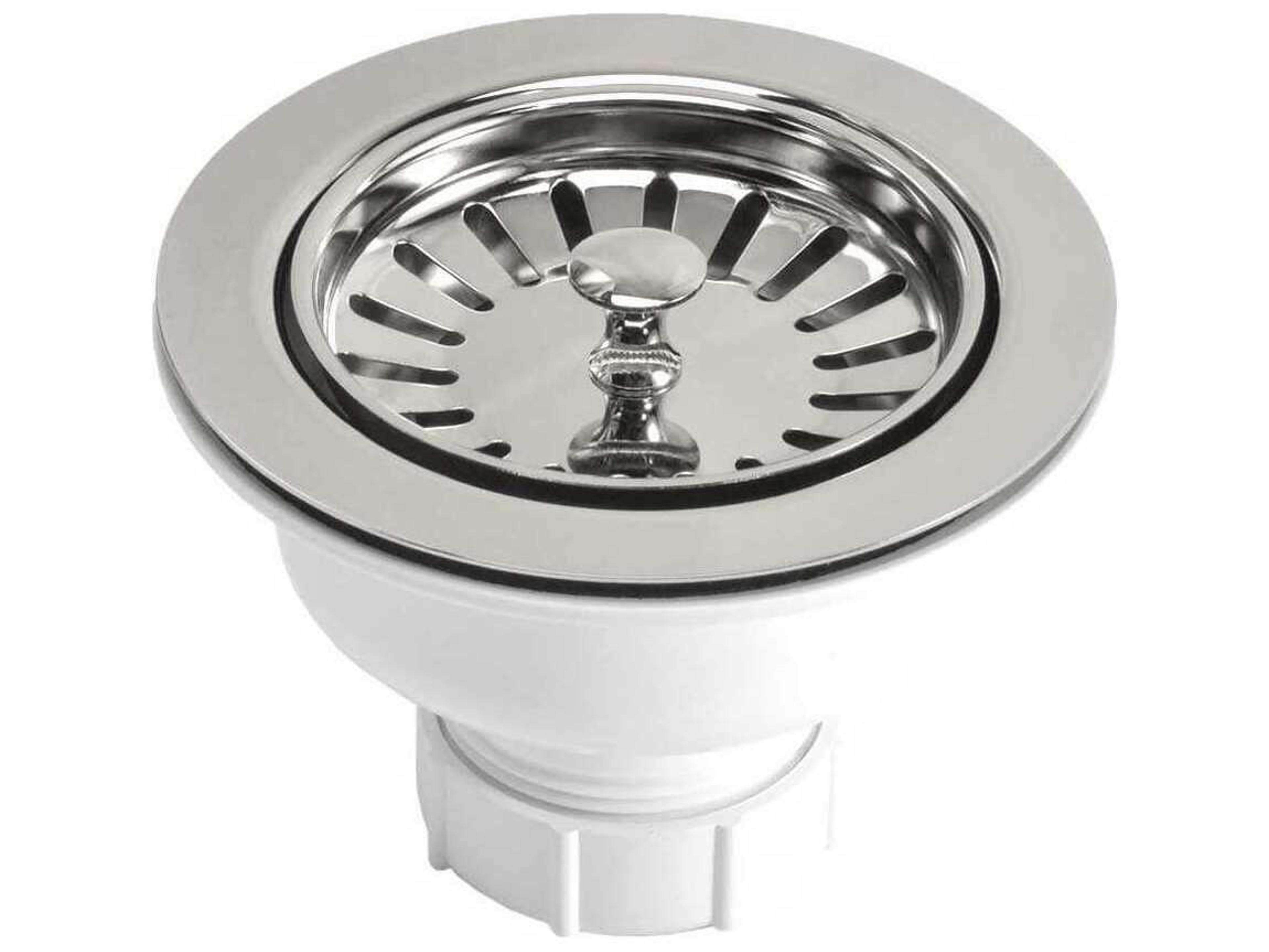 Polished Nickel 3.5" Basket Strainer