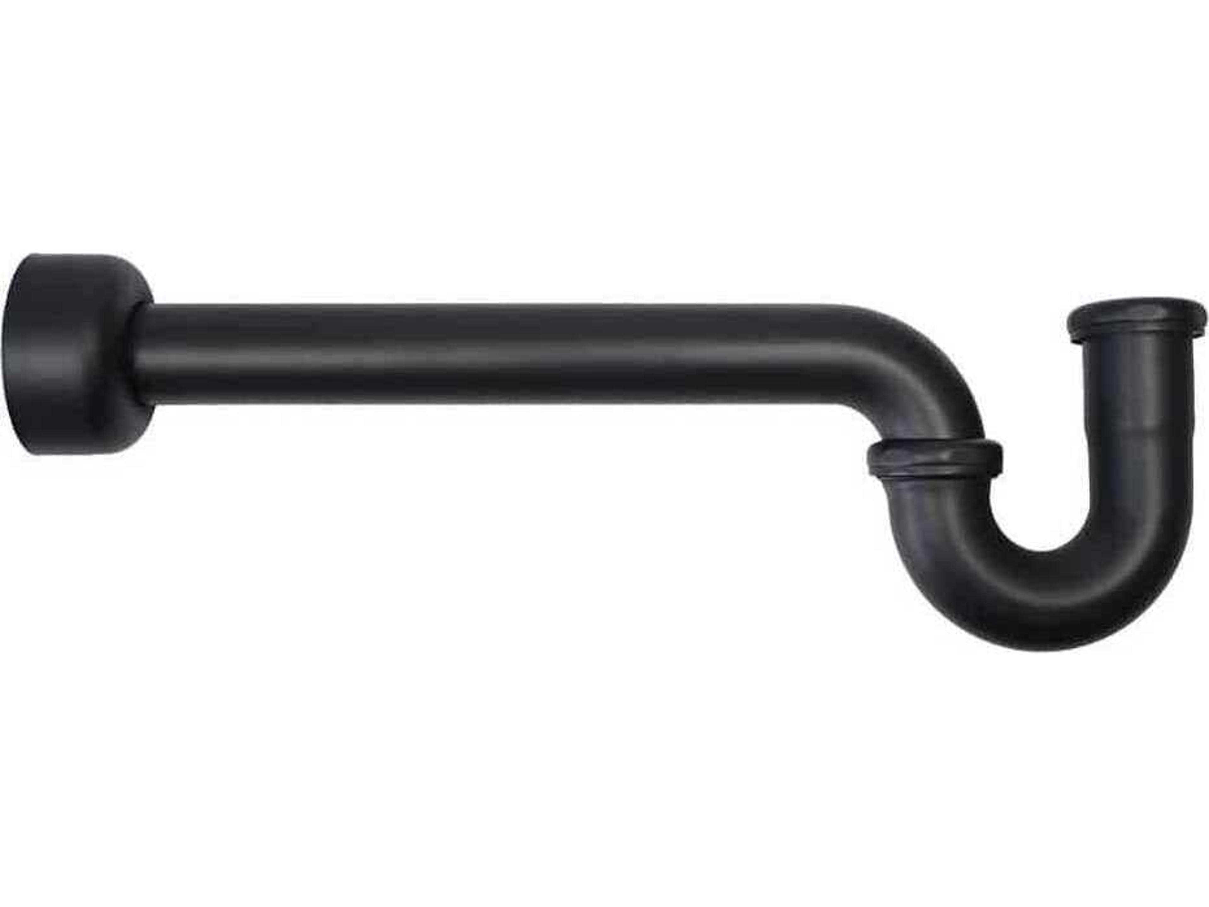 Matte Black Decorative P-Trap