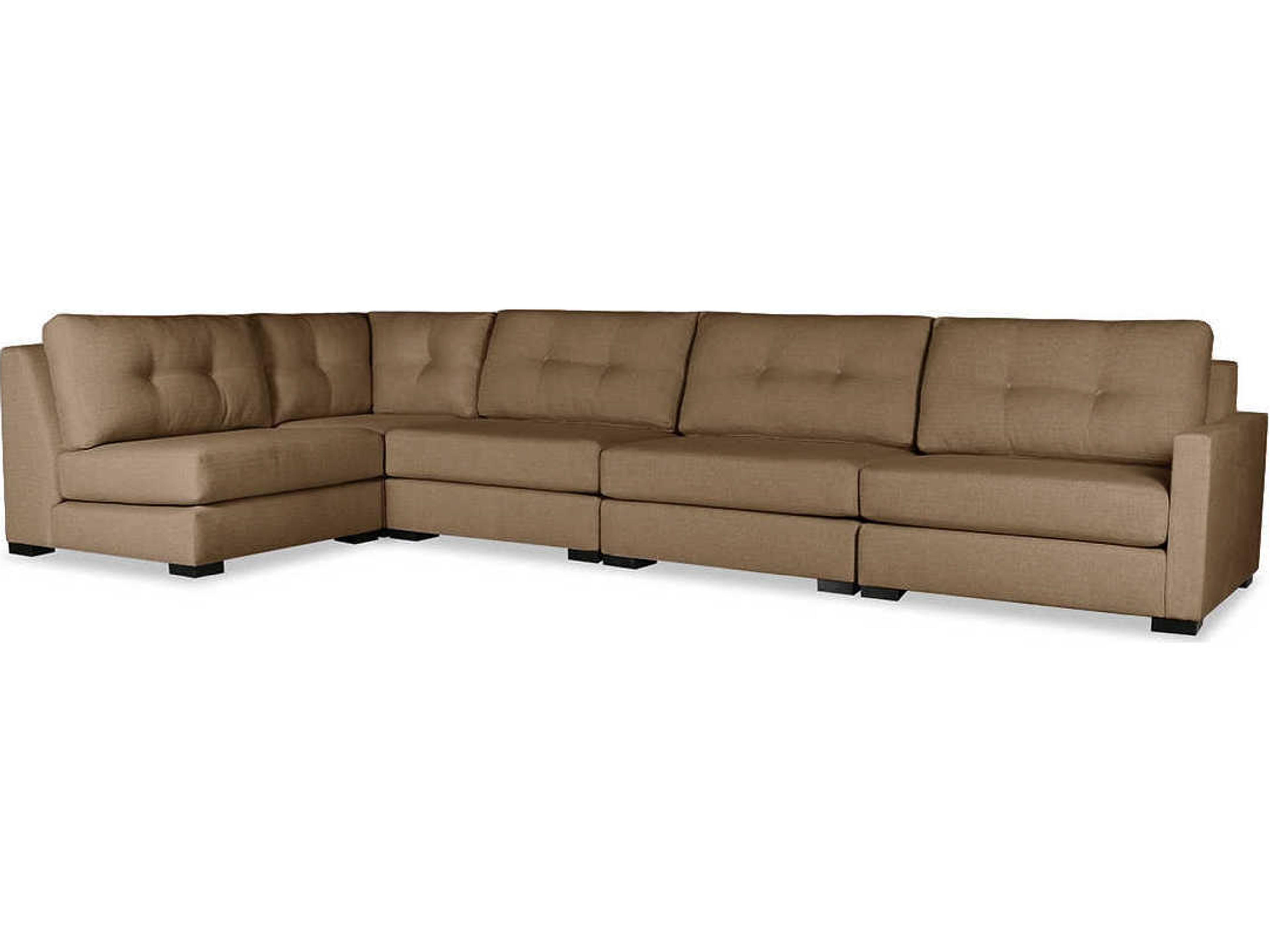 Chester Buttoned 5 - Pieces RAF Upholstered Sectional Sofa