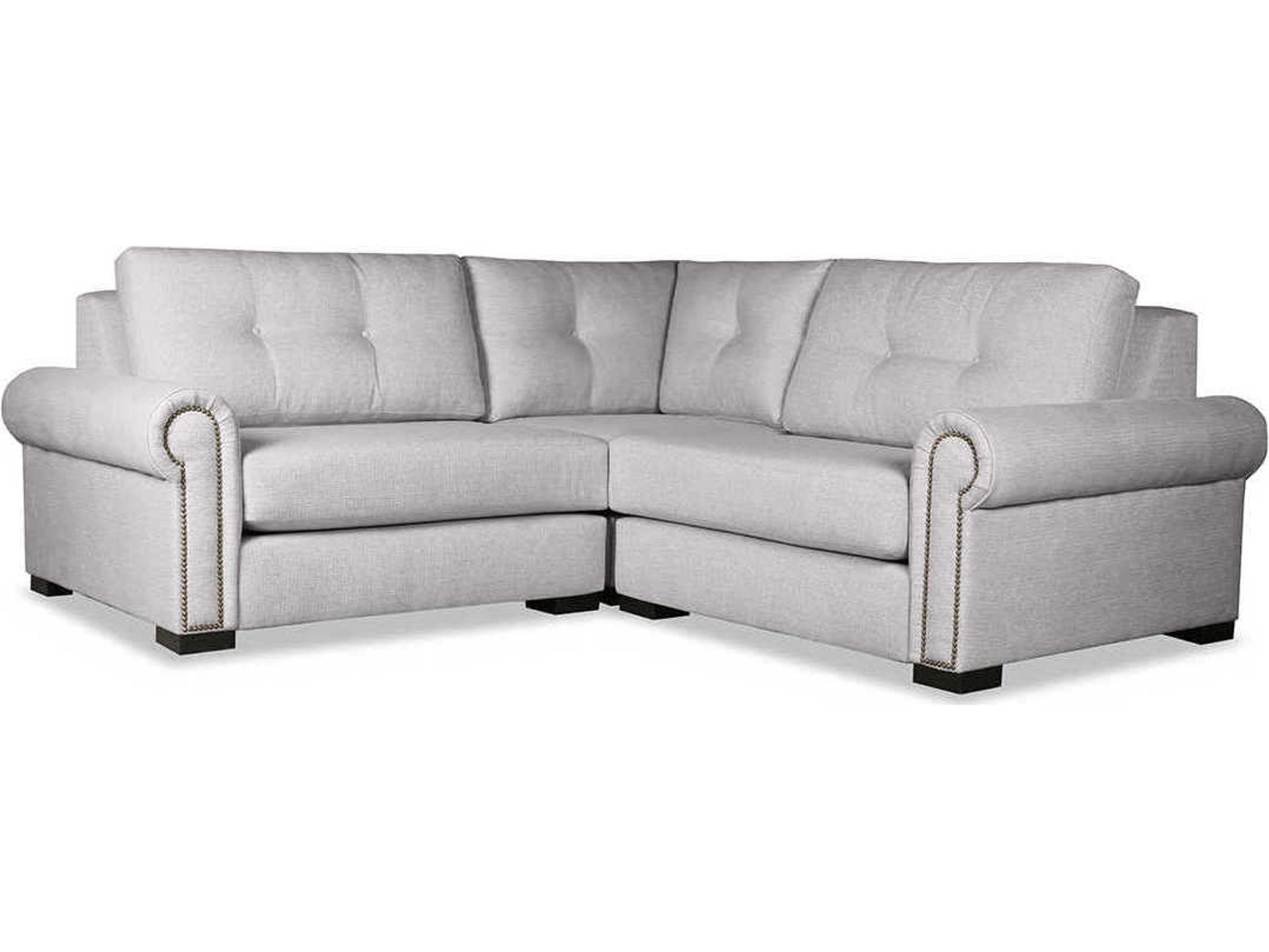 Sylviane Buttoned 3 - Pieces Upholstered Sectional Sofa