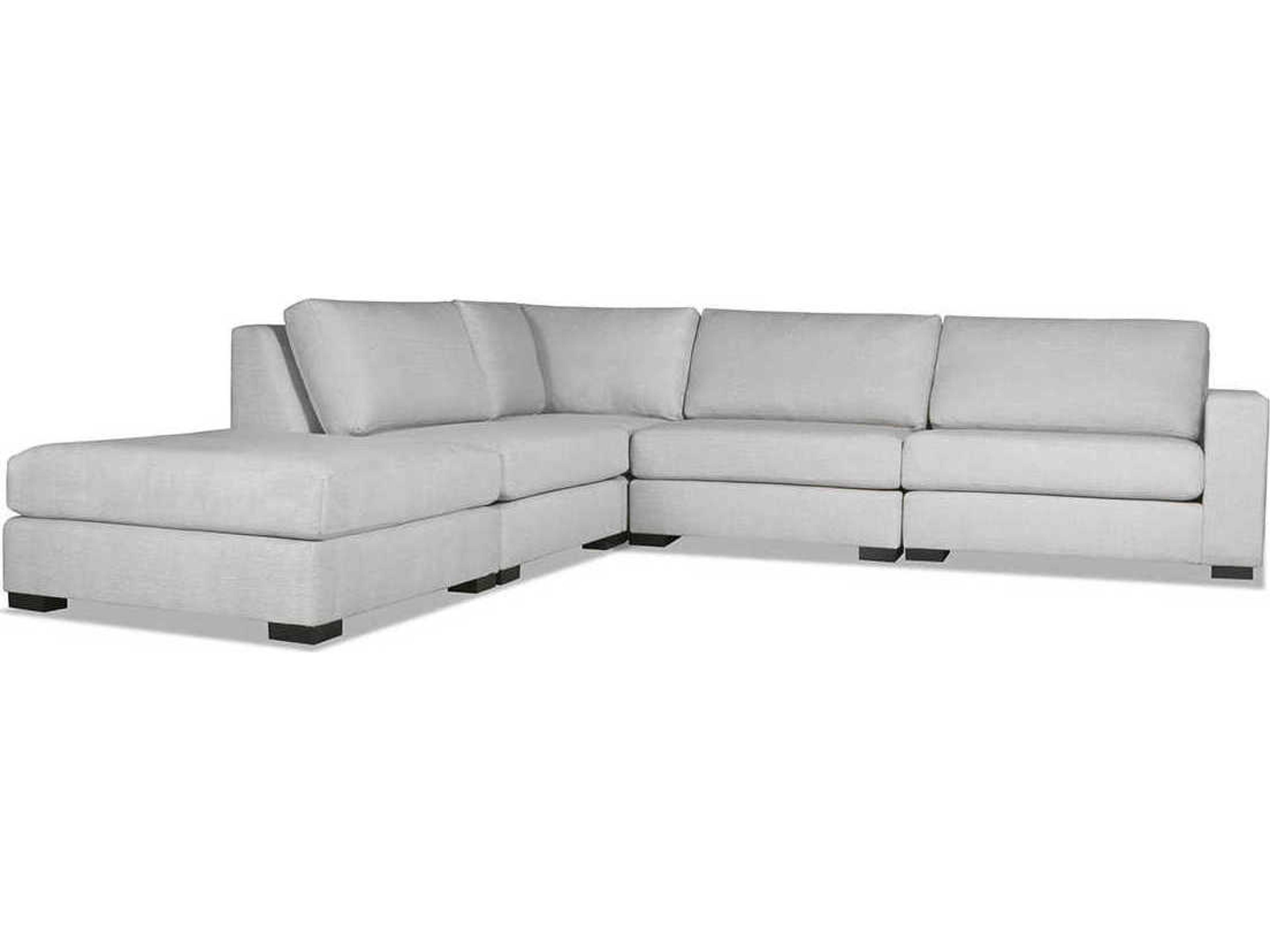 Veranda 5 - Pieces RAF Upholstered Sectional Sofa with Ottoman