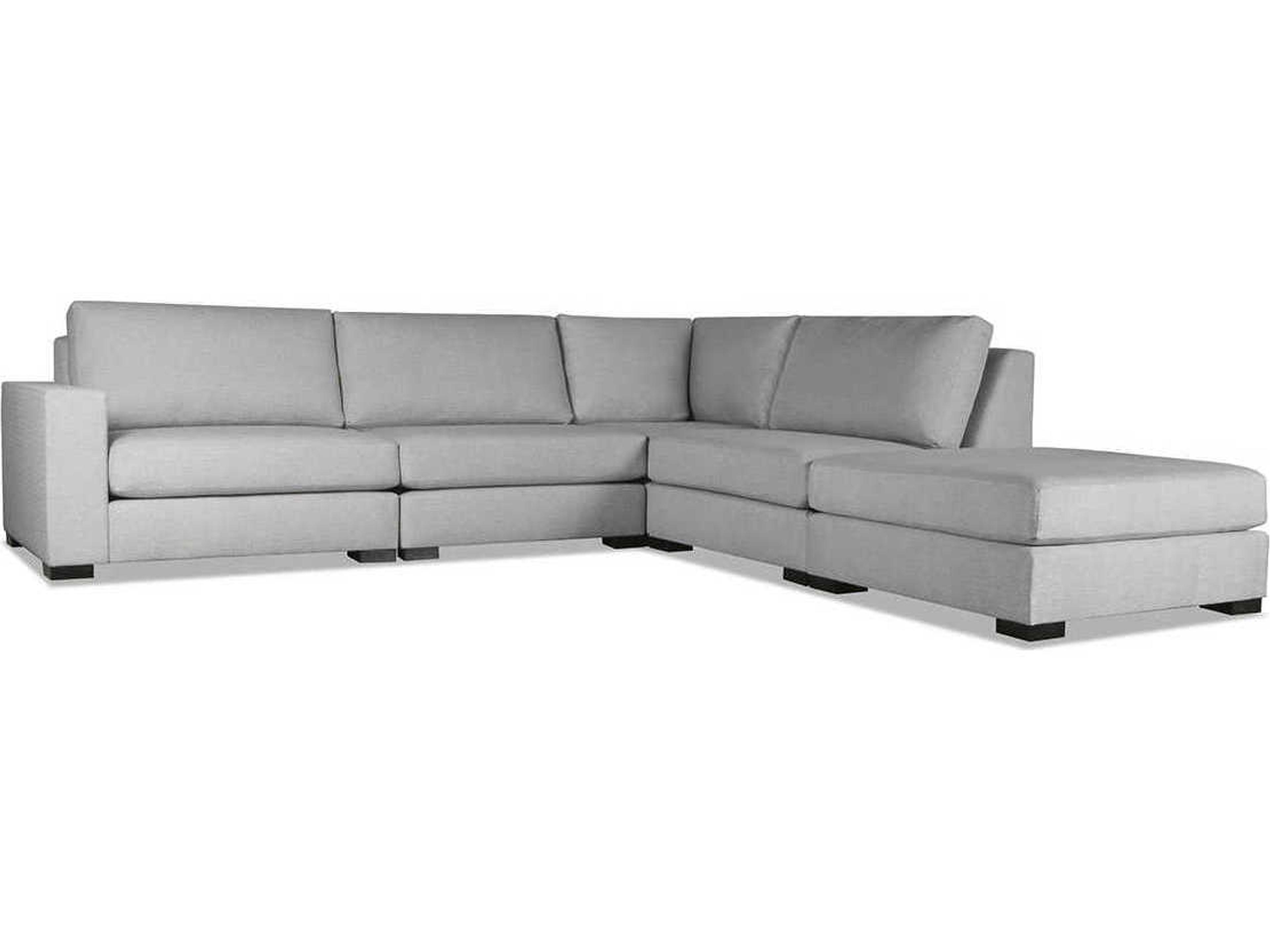 Veranda 5 - Pieces LAF Upholstered Sectional Sofa with Ottoman