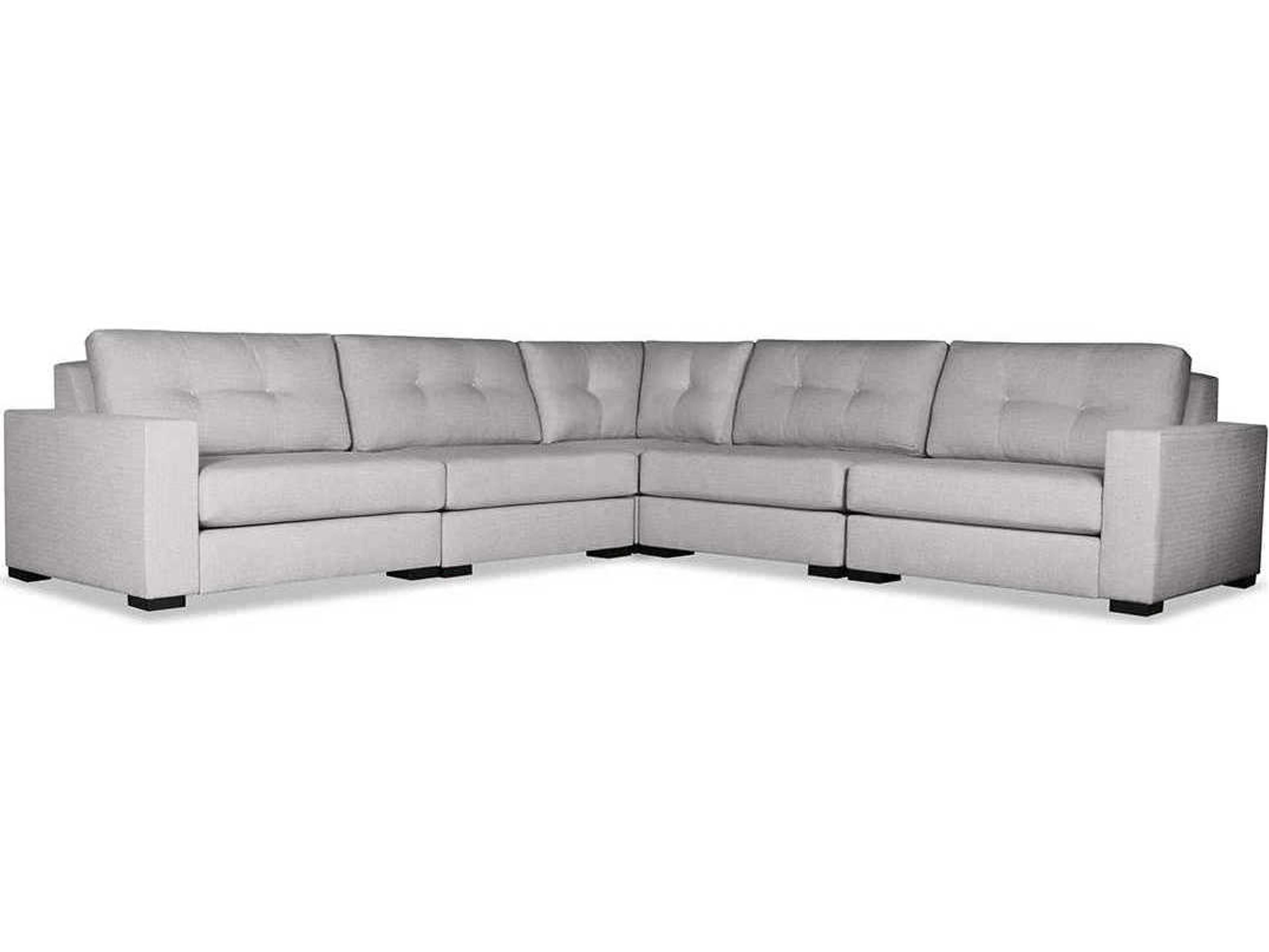 Nativa Interiors Veranda Buttoned 5 - Pieces Upholstered Sectional Sofa
