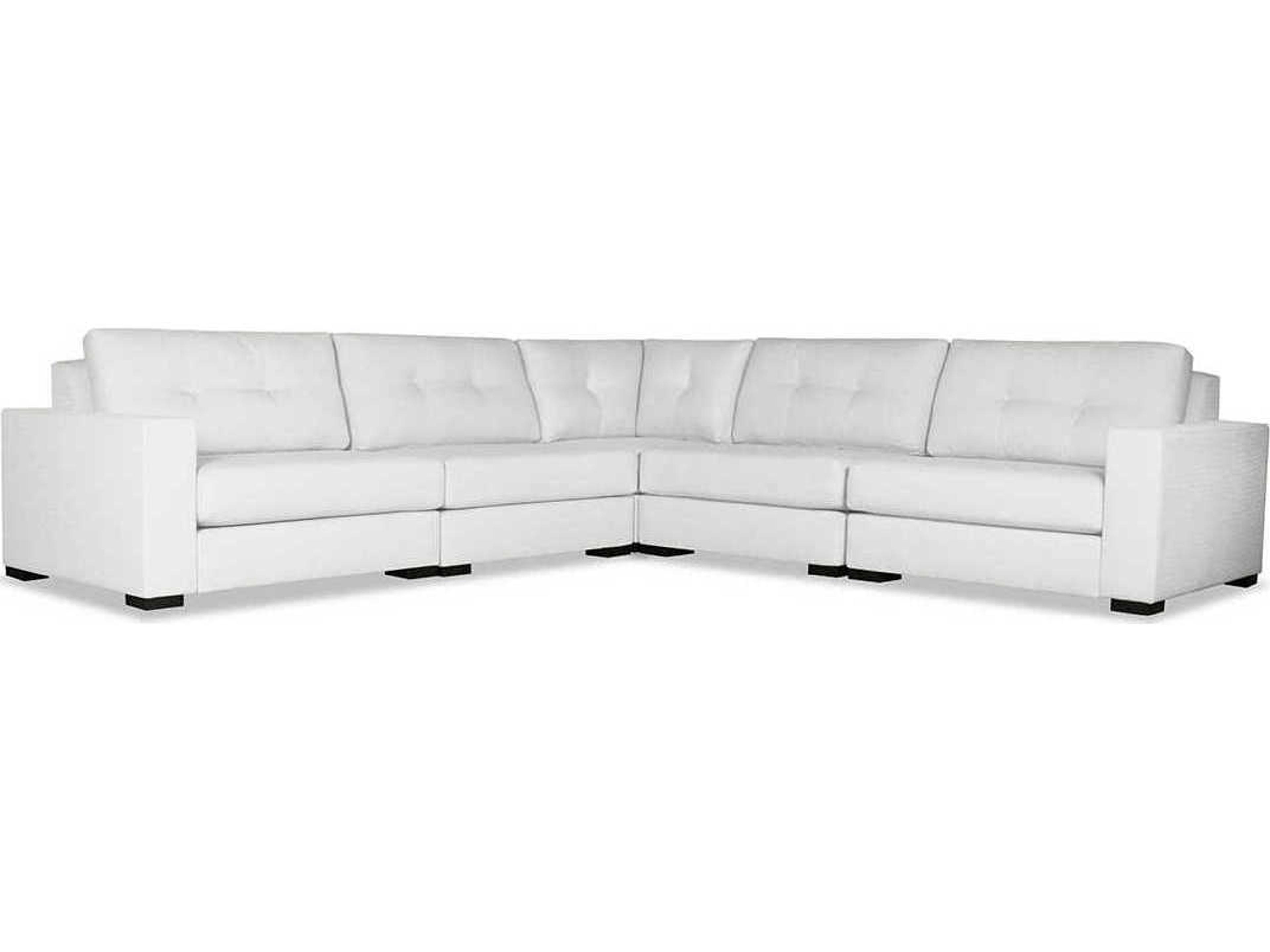 Nativa Interiors Veranda Buttoned 5 - Pieces Upholstered Sectional Sofa