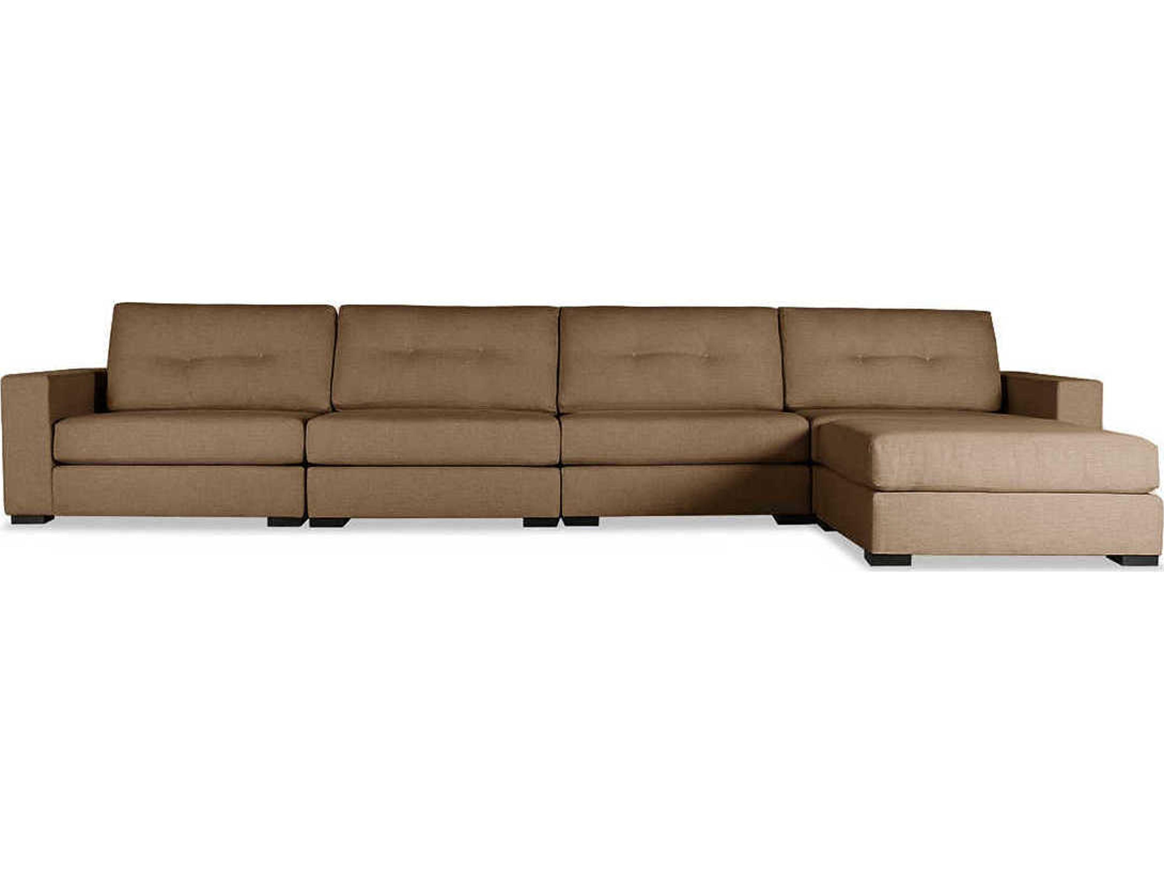 Veranda Buttoned 5 - Pieces LAF Upholstered Sectional Sofa