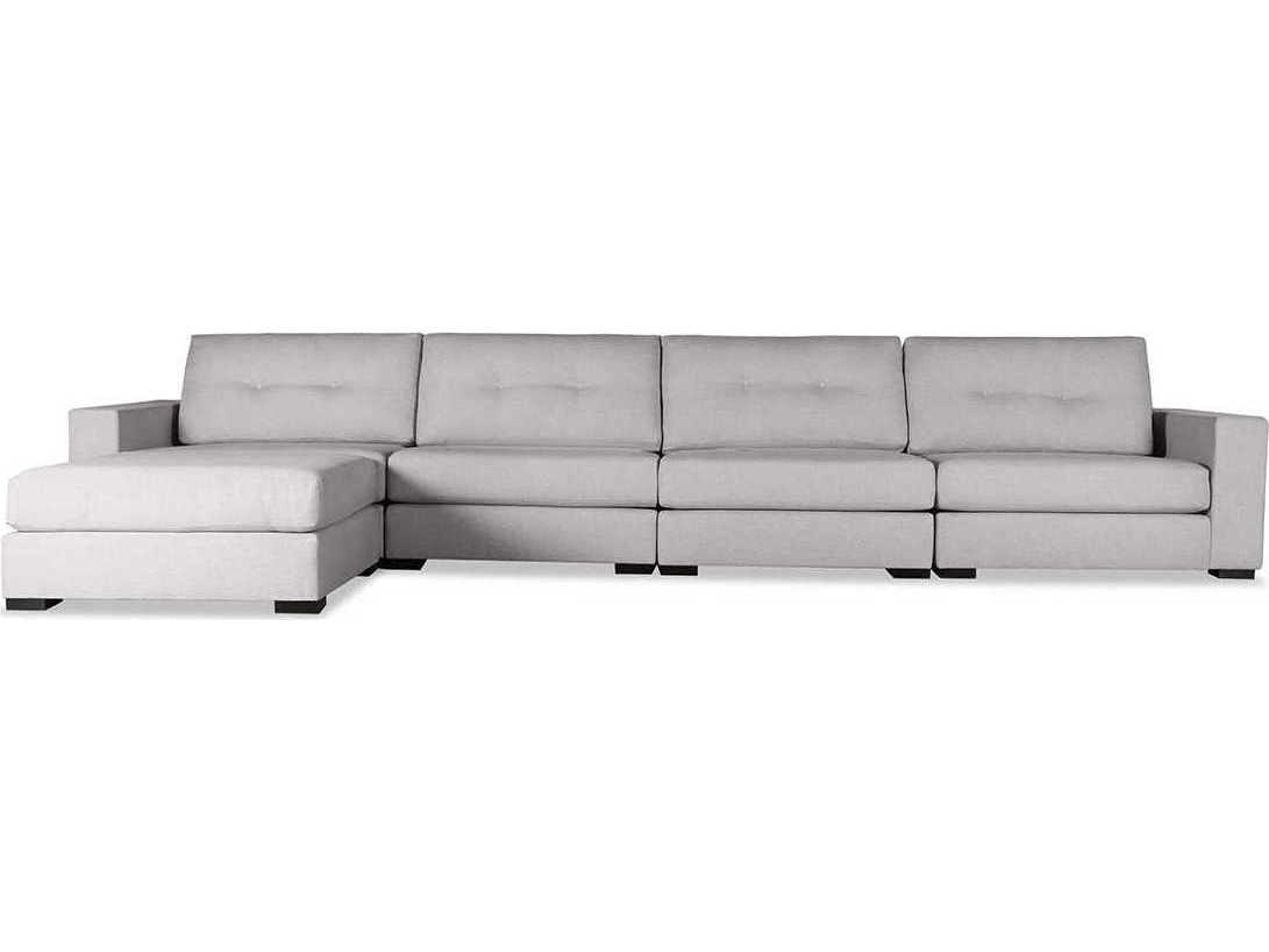 Nativa Interiors Veranda Buttoned 5 - Pieces LAF Upholstered Sectional Sofa