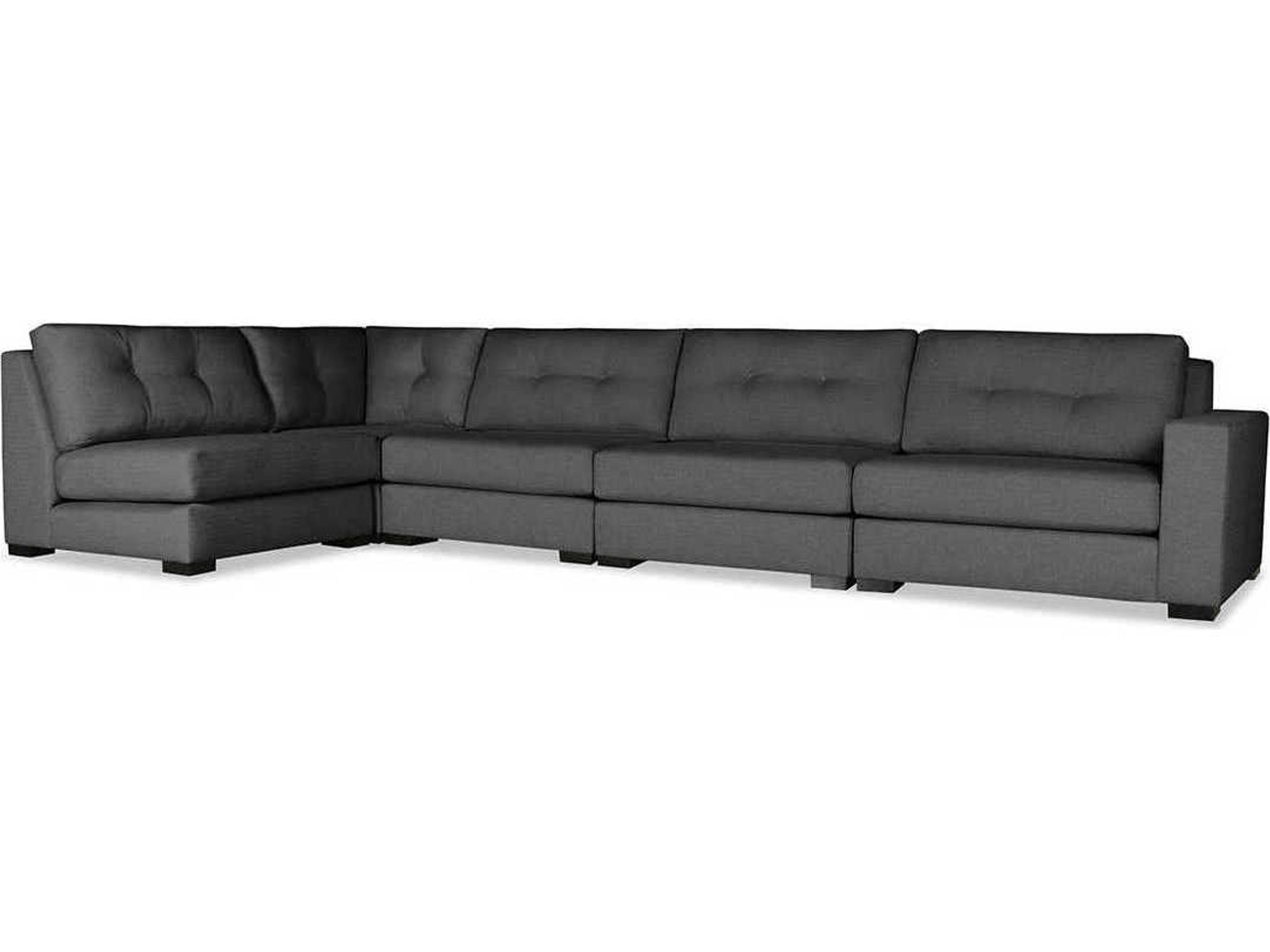 Nativa Interiors Veranda Buttoned 5 - Pieces RAF Upholstered Sectional Sofa