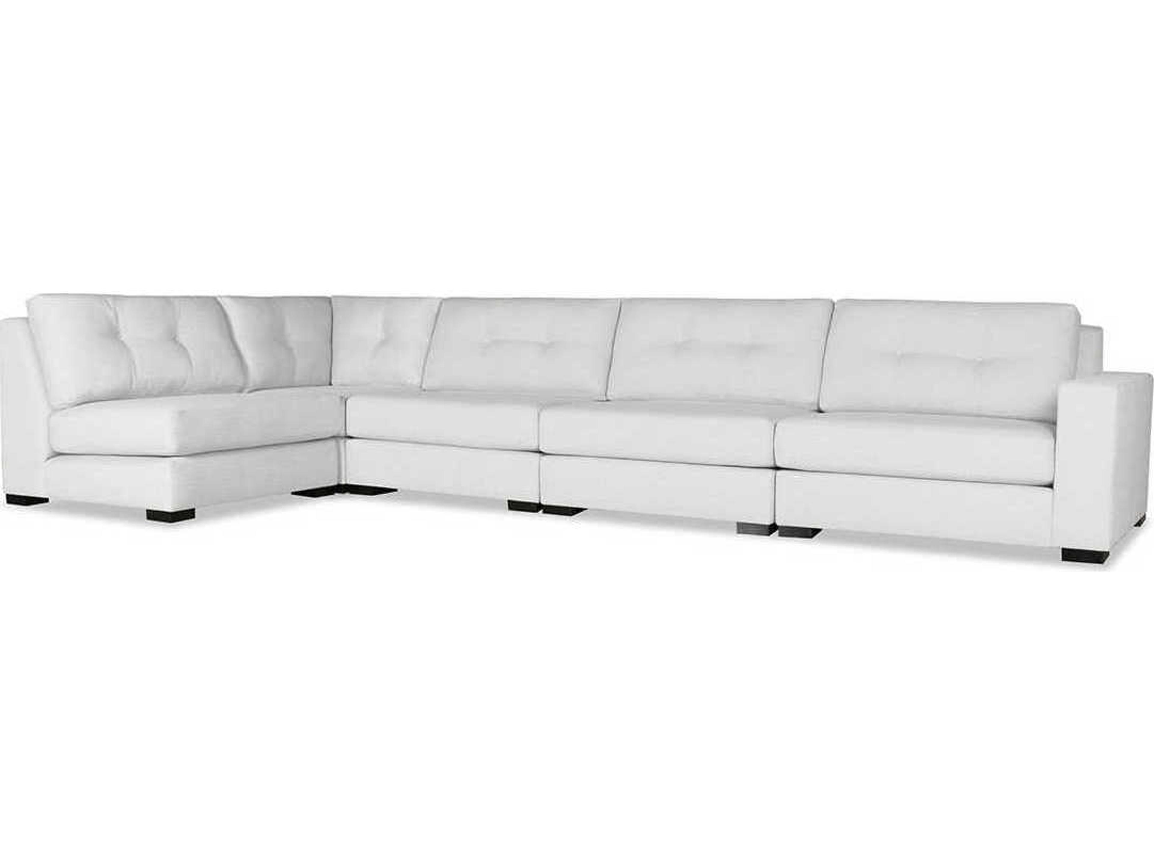Nativa Interiors Veranda Buttoned 5 - Pieces RAF Upholstered Sectional Sofa