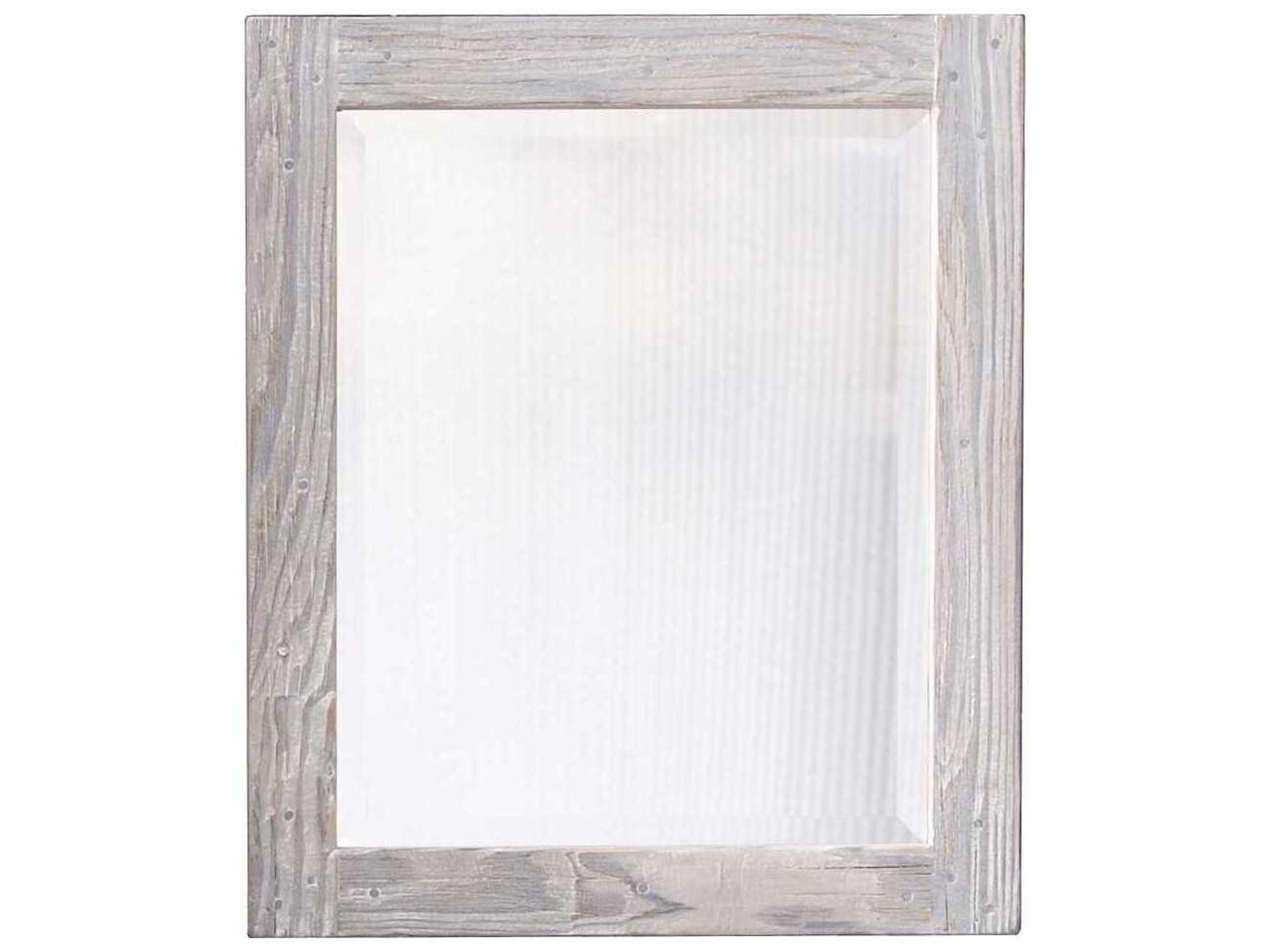 Americana Driftwood Rectangular Wall Mirror