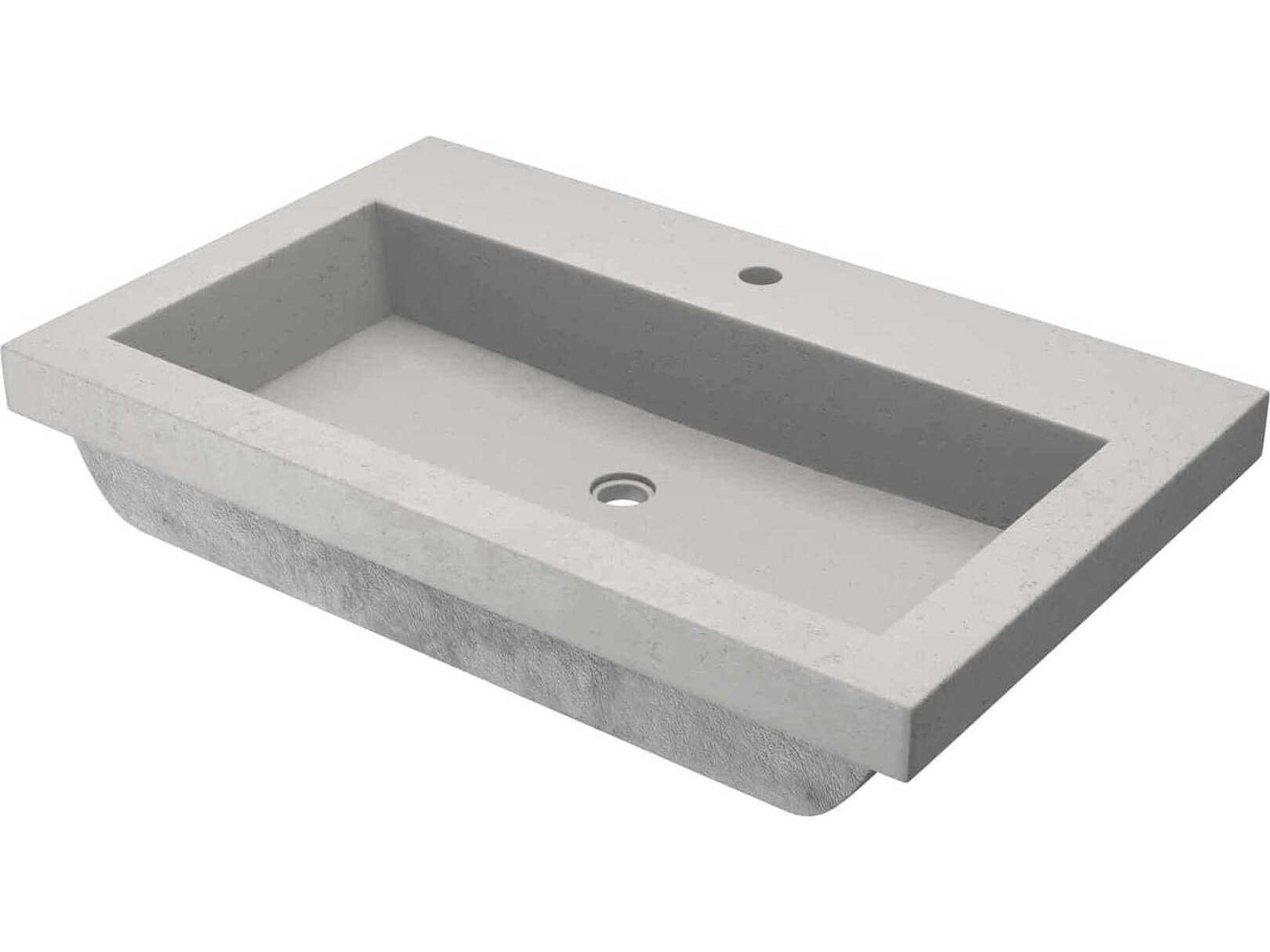 Trough Ash Bathroom Sink