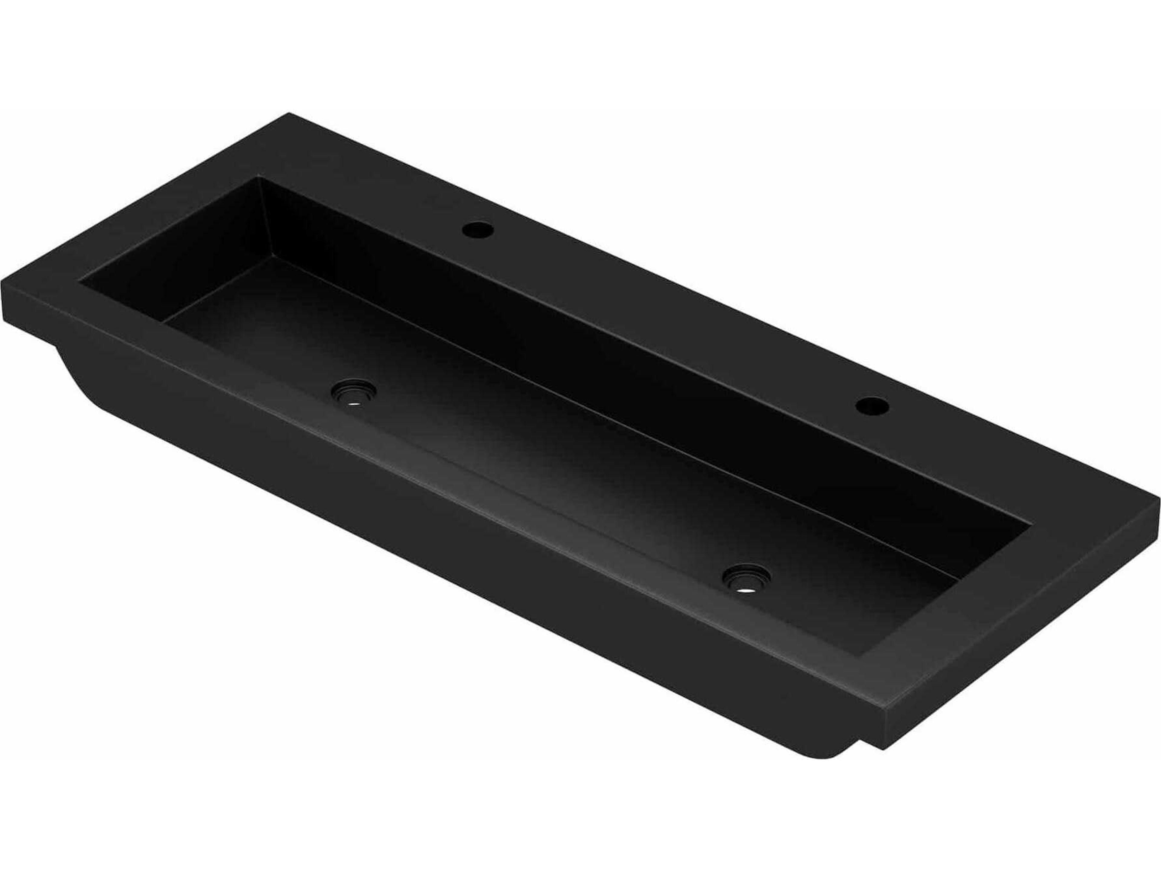 Trough Charcoal Bathroom Sink