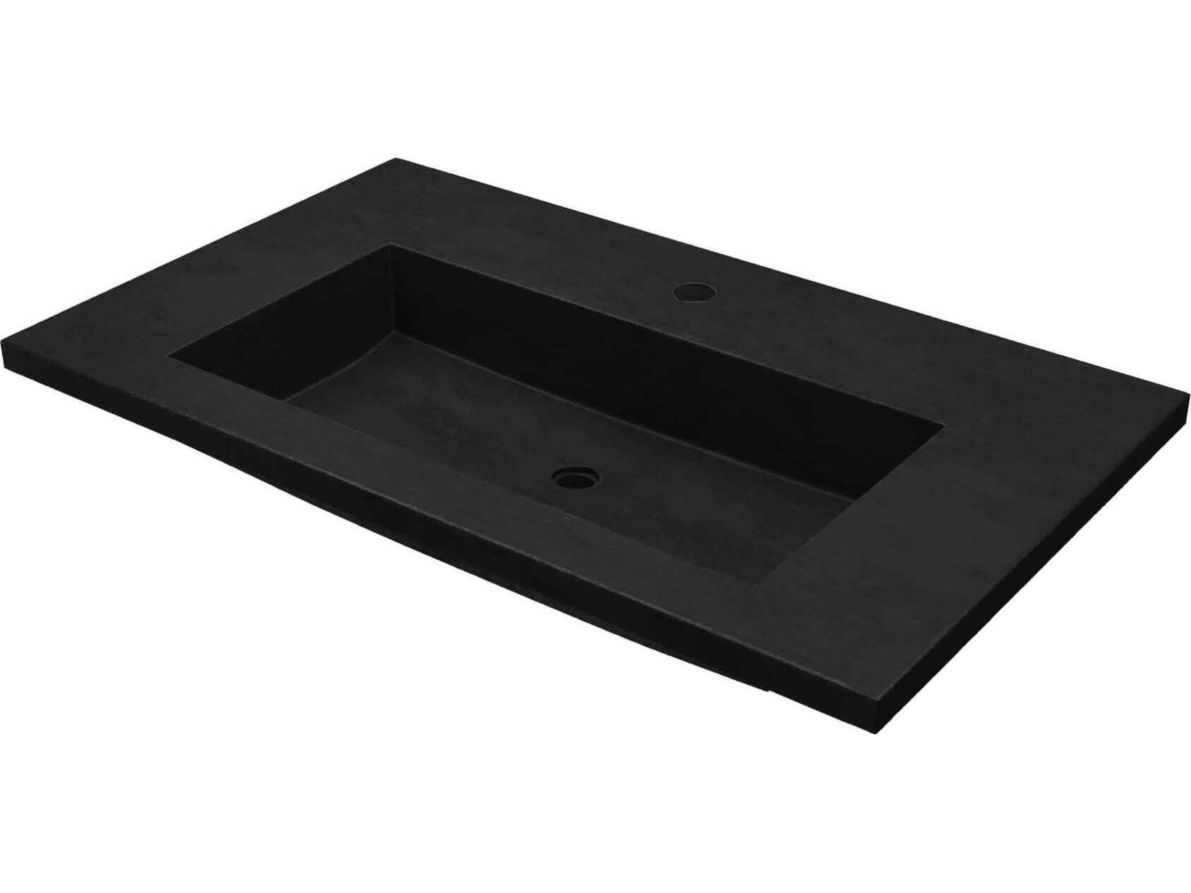 Capistrano Charcoal 36" Vanity Top with Integral Trough