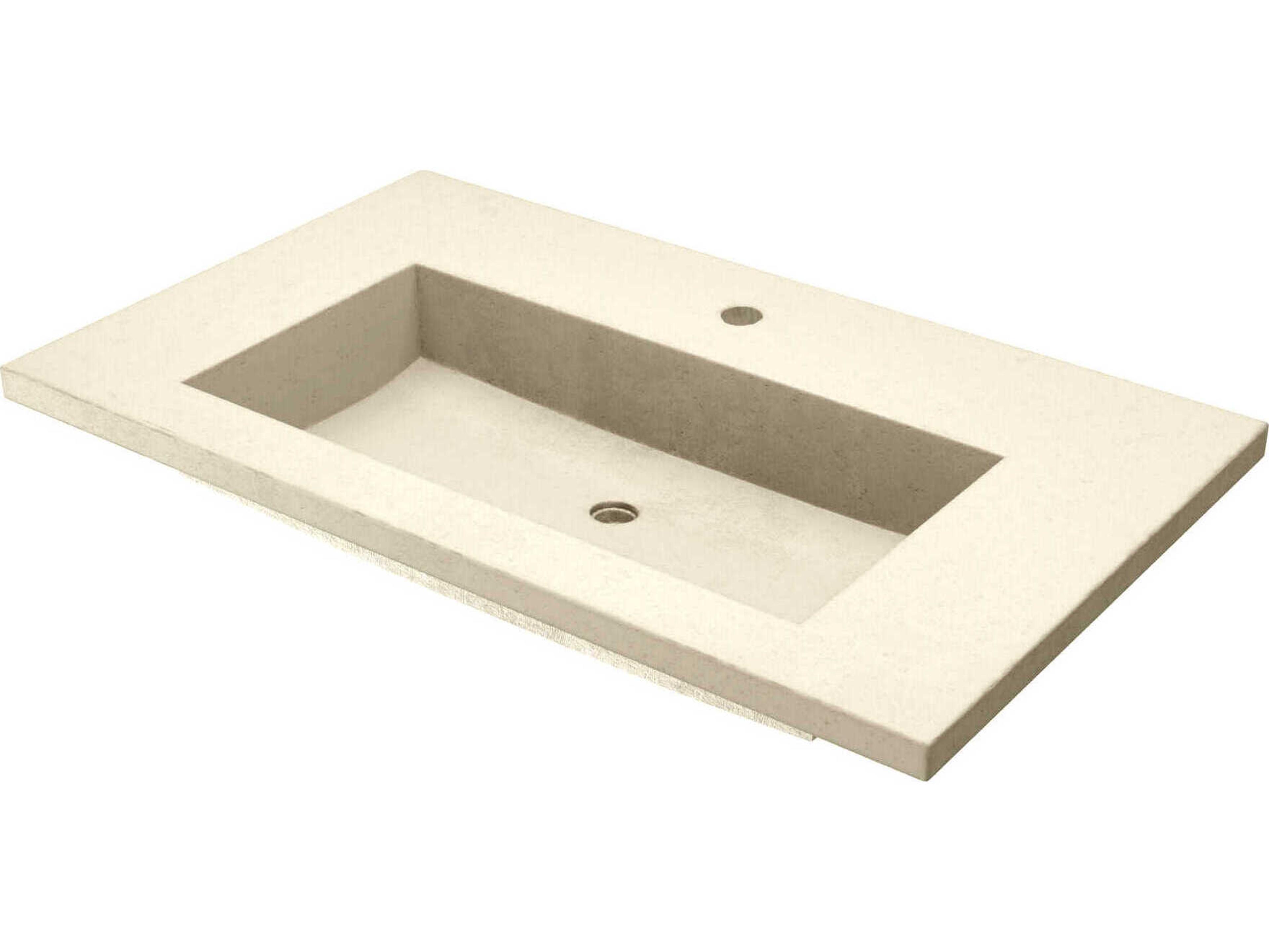 Capistrano Sand 36" Vanity Top with Integral Trough