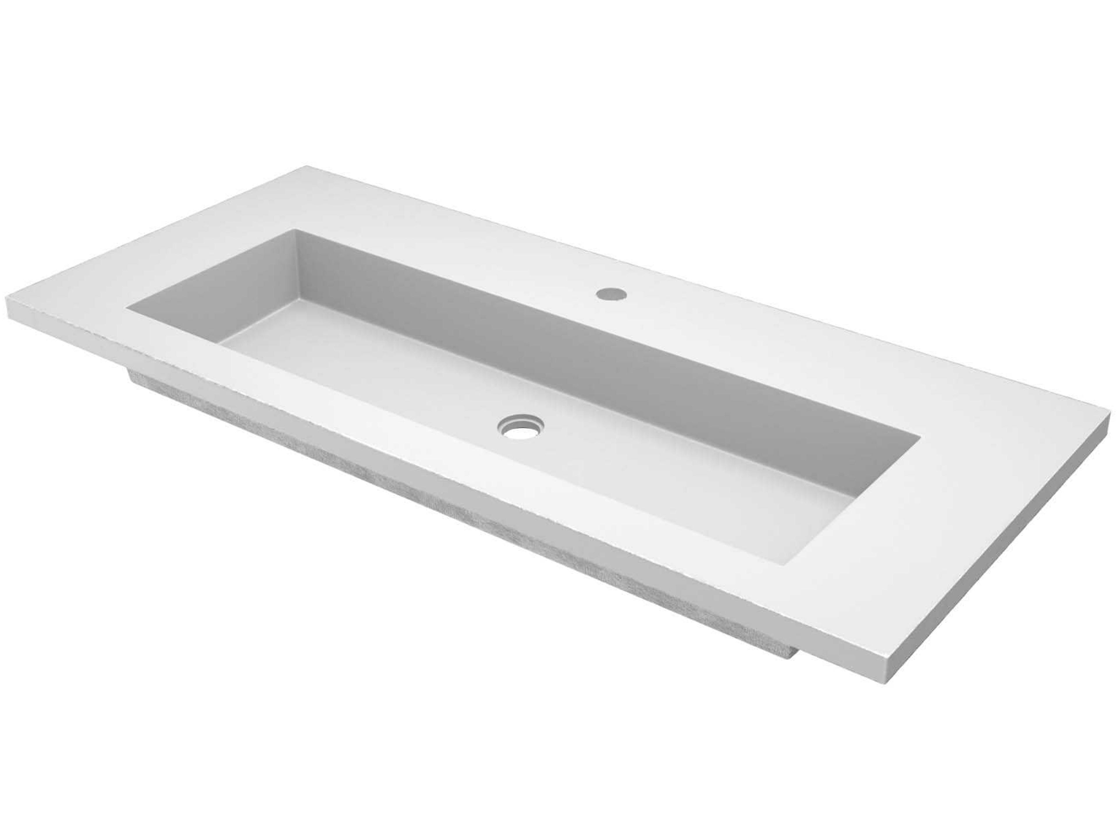 Capistrano Pearl 48" Vanity Top with Integral Trough