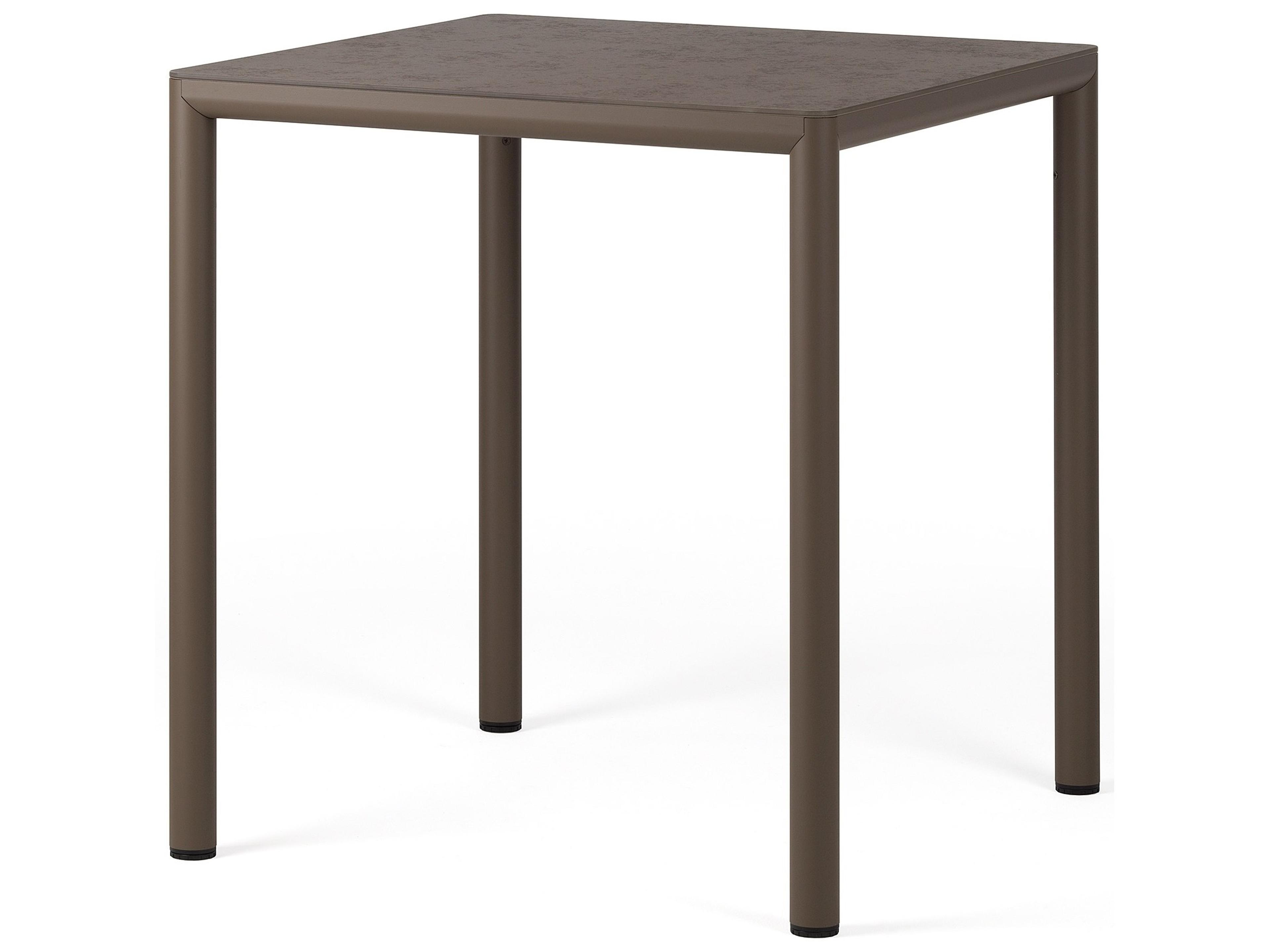 Piave Tabacco Resin Square Dining Table