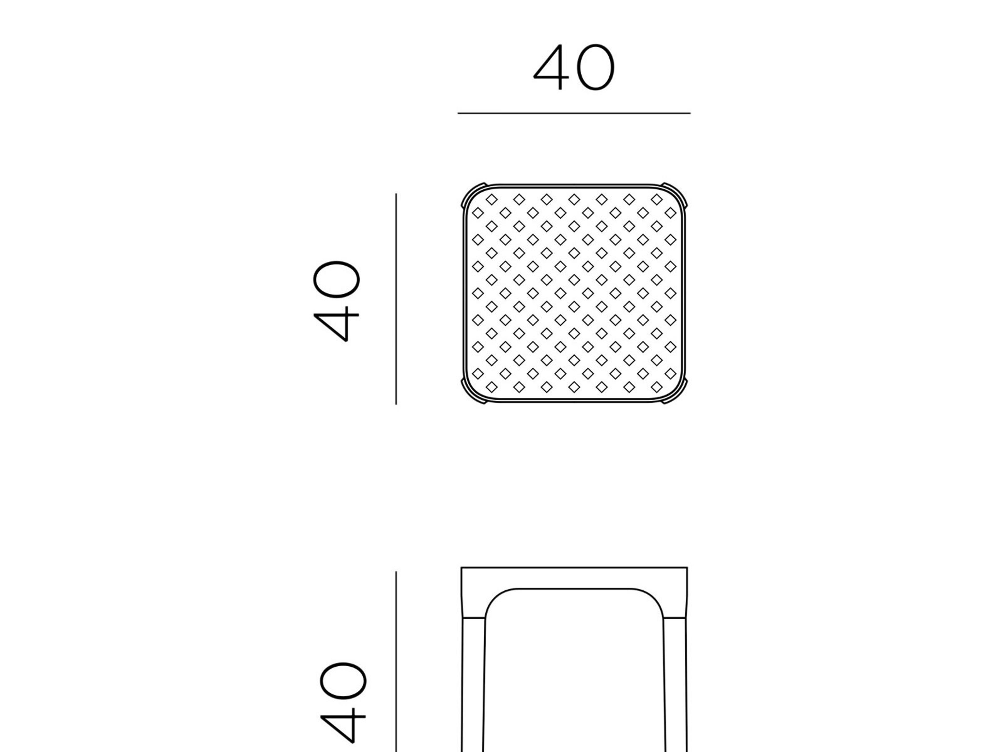 Nardi Net Resin Square End Table