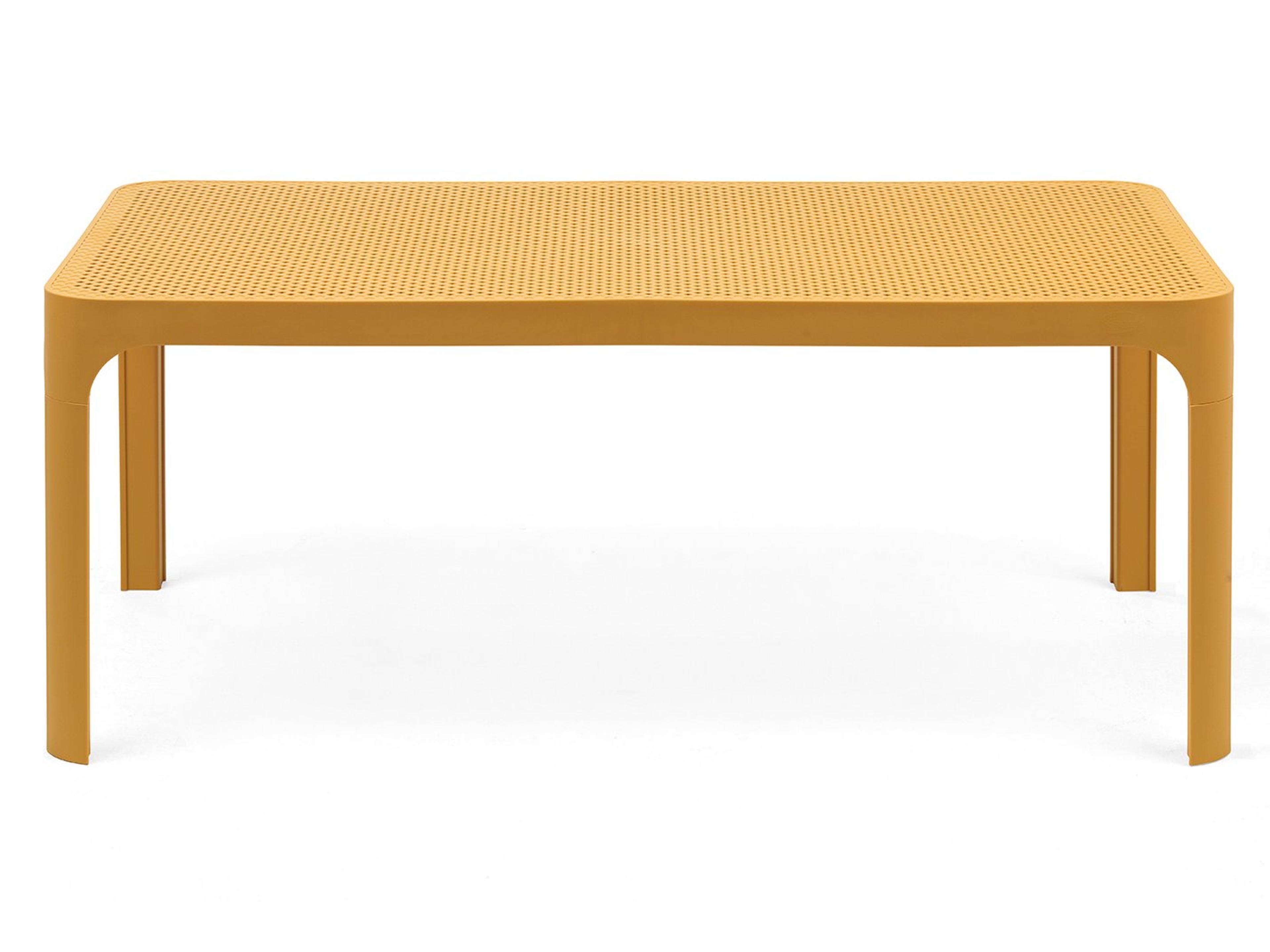 Net Outdoor Coffee Table in Mustard