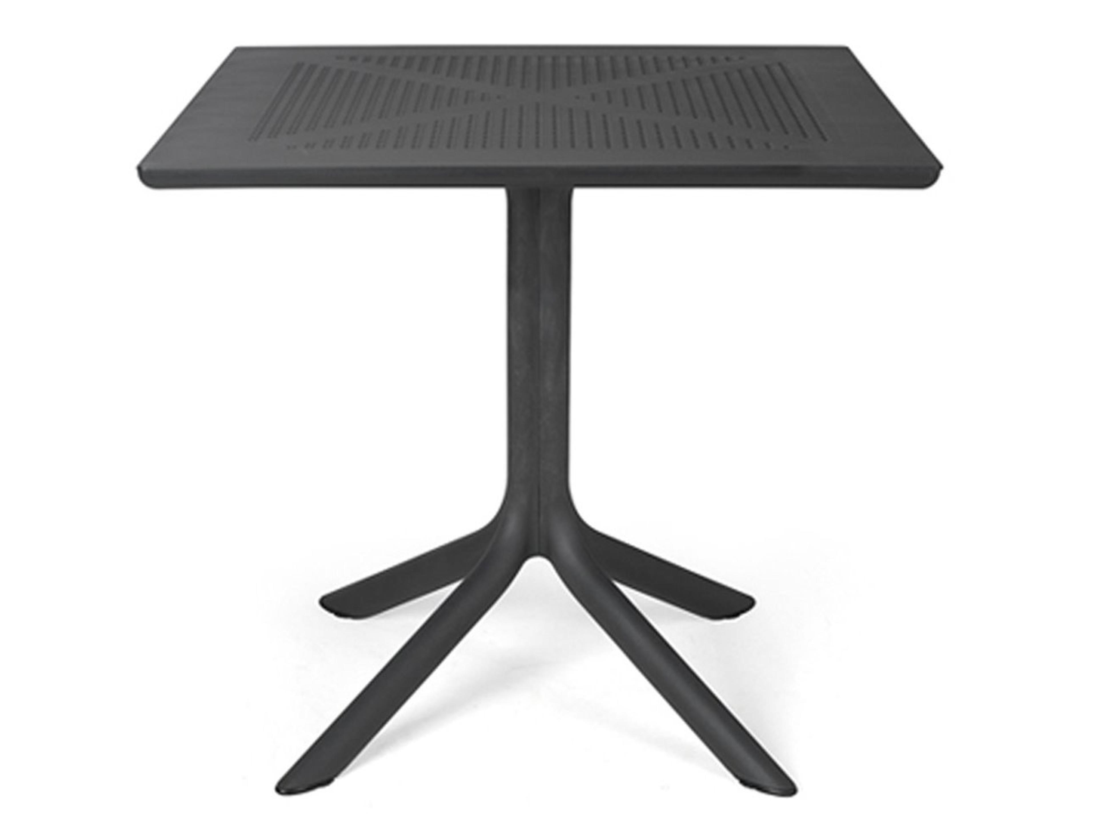 Clip Resin Antracite Square Outdoor Dining Table