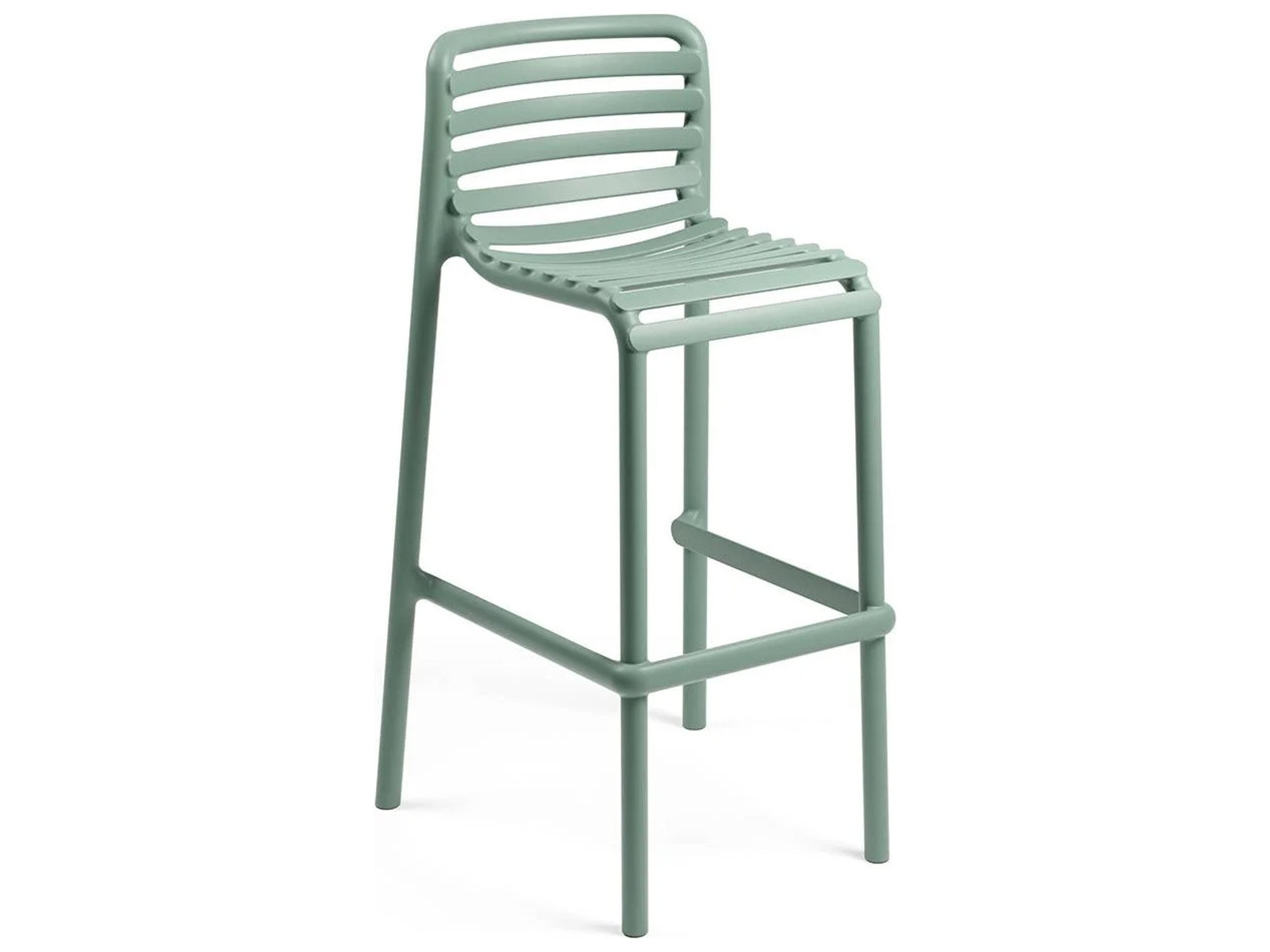 Doga Resin Menta Stackable Patio Bar Stool